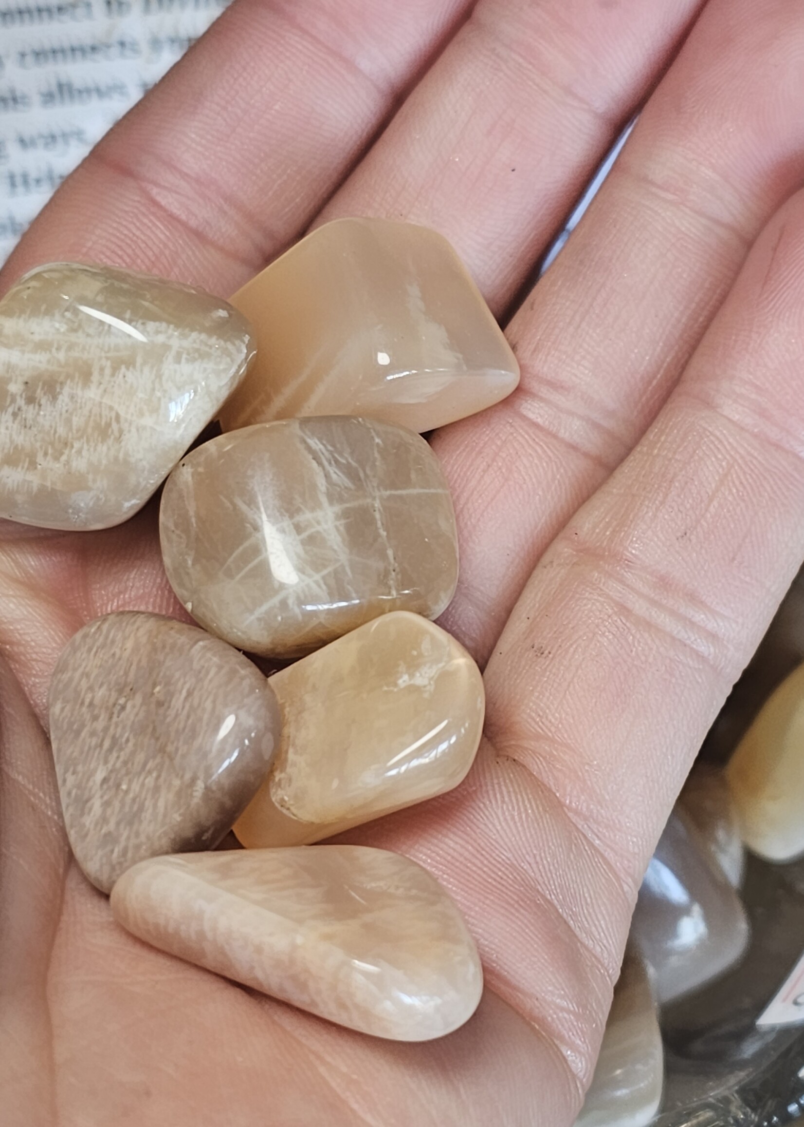 Peach Moonstone Tumbled