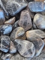 Black Moonstone Tumbled, Medium