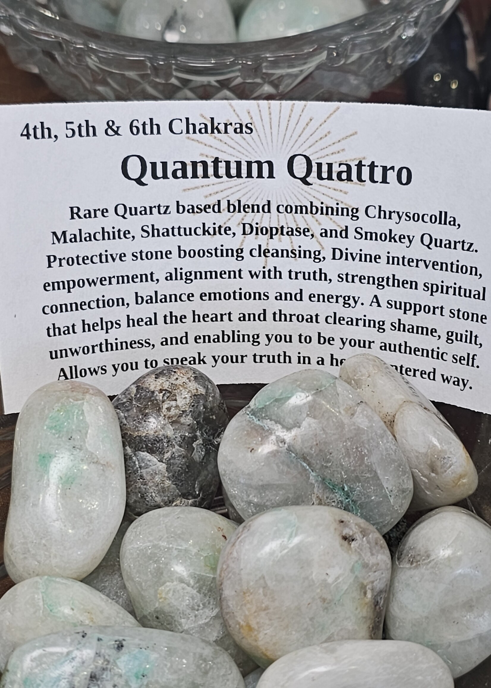 Quantum Quattro Quartz Tumbled
