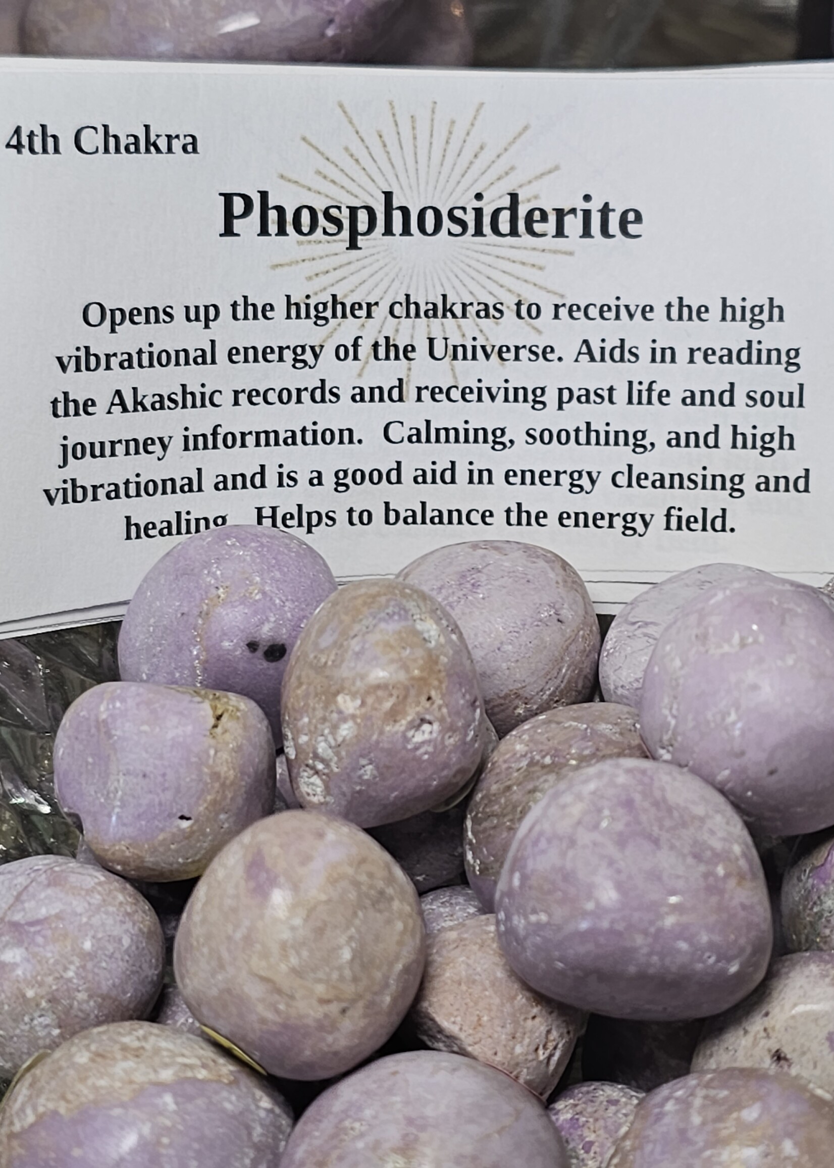 Phosphosiderite Tumbled