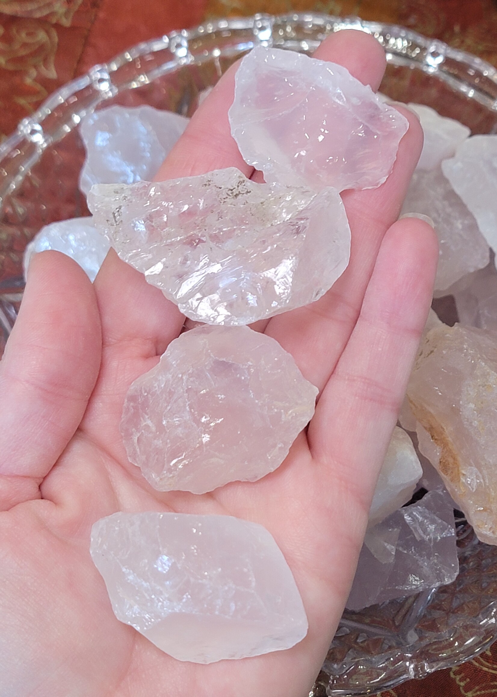 Rose Quartz Rough 2x2x1.5 inch