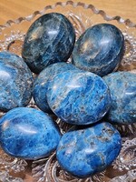 Blue Apatite Palm Stone 2x1.5x1 inch