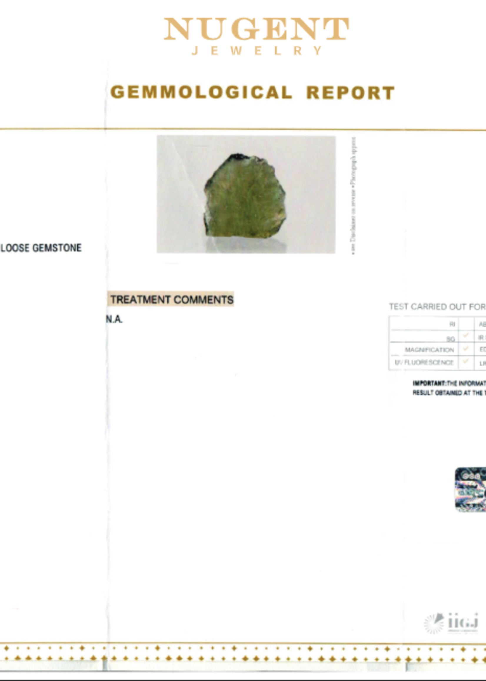 Moldavite & Herkimer Diamond Adjustable Stirling Silver Ring