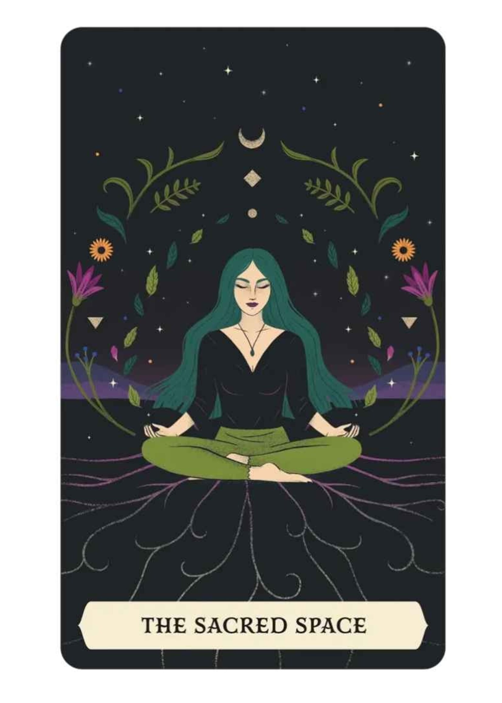 The Secret Oracle of the Green Witch 50-Card Deck & Book