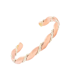 Copper Bracelet two tone med twist 7006 (adjustable) 1/4" wide