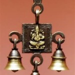 Brass Door Bell Ganesha Antique