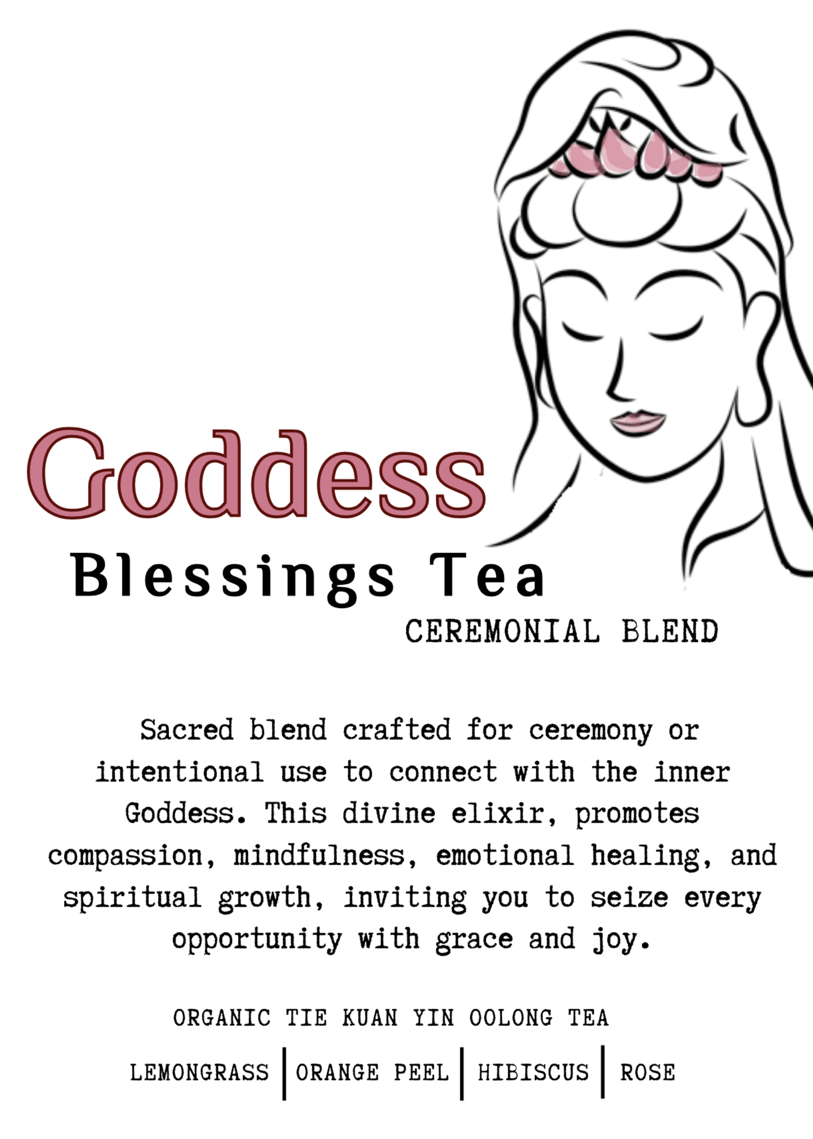 The Energy Within Goddess Blessings Tea 1 oz (Bag)