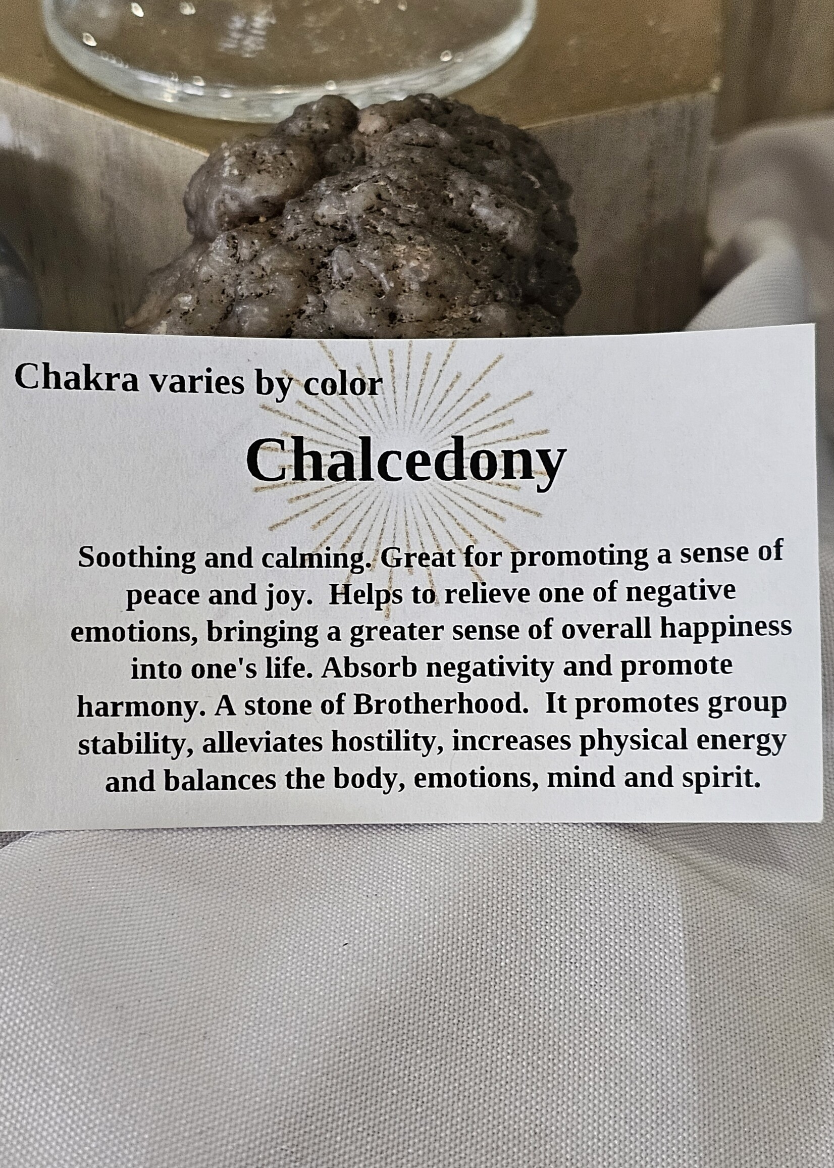 Chalcedony Natural Formation Med 2.5x2x2"