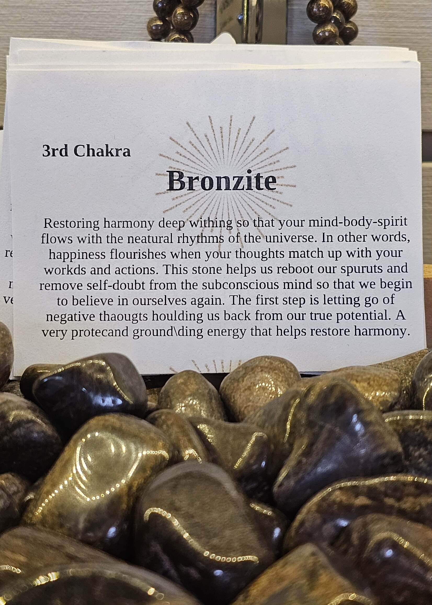 Bronzite Lg Worry Stone