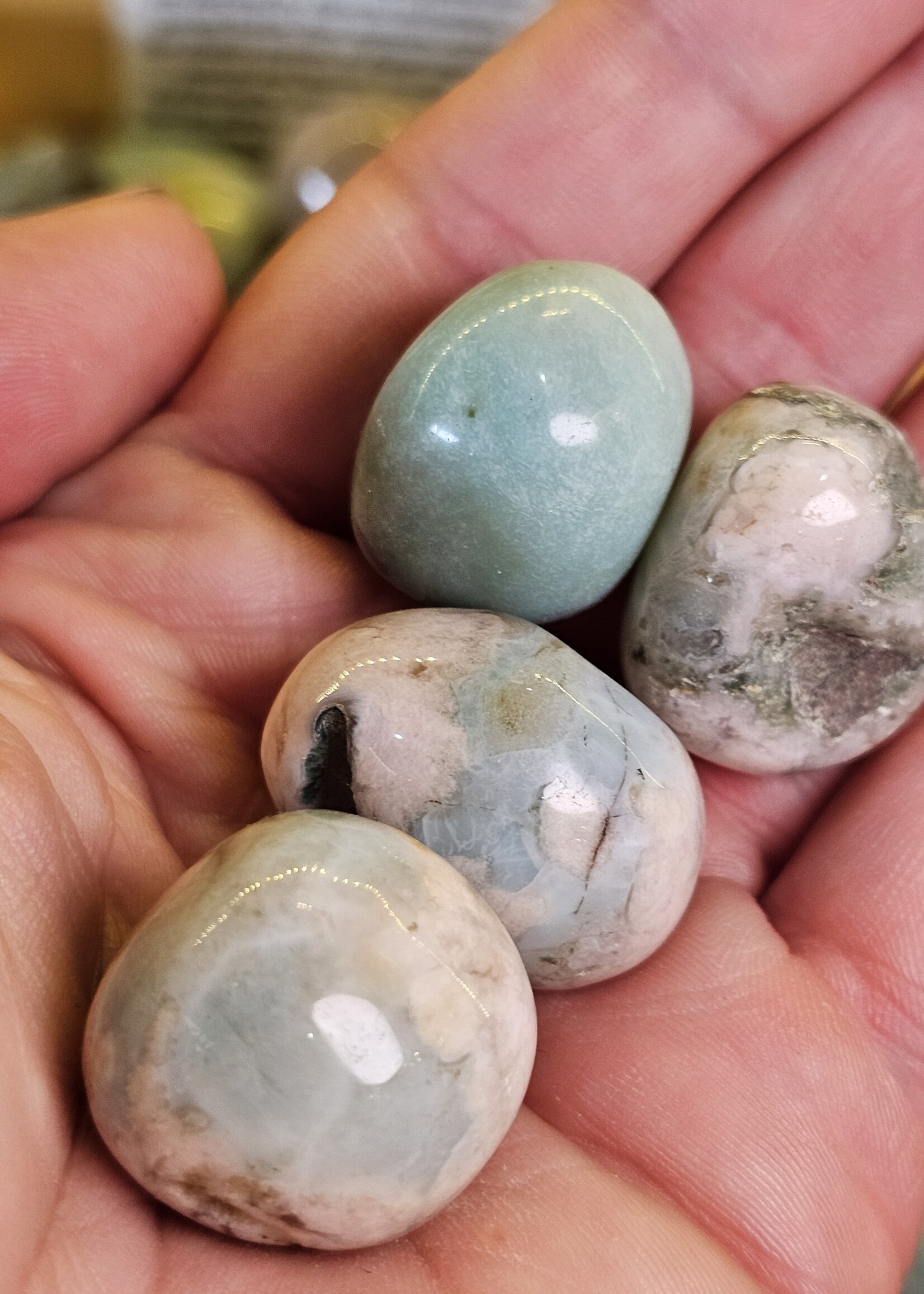 Sakura Agate Chlorine Included Tumbled, Medium, Madagascar