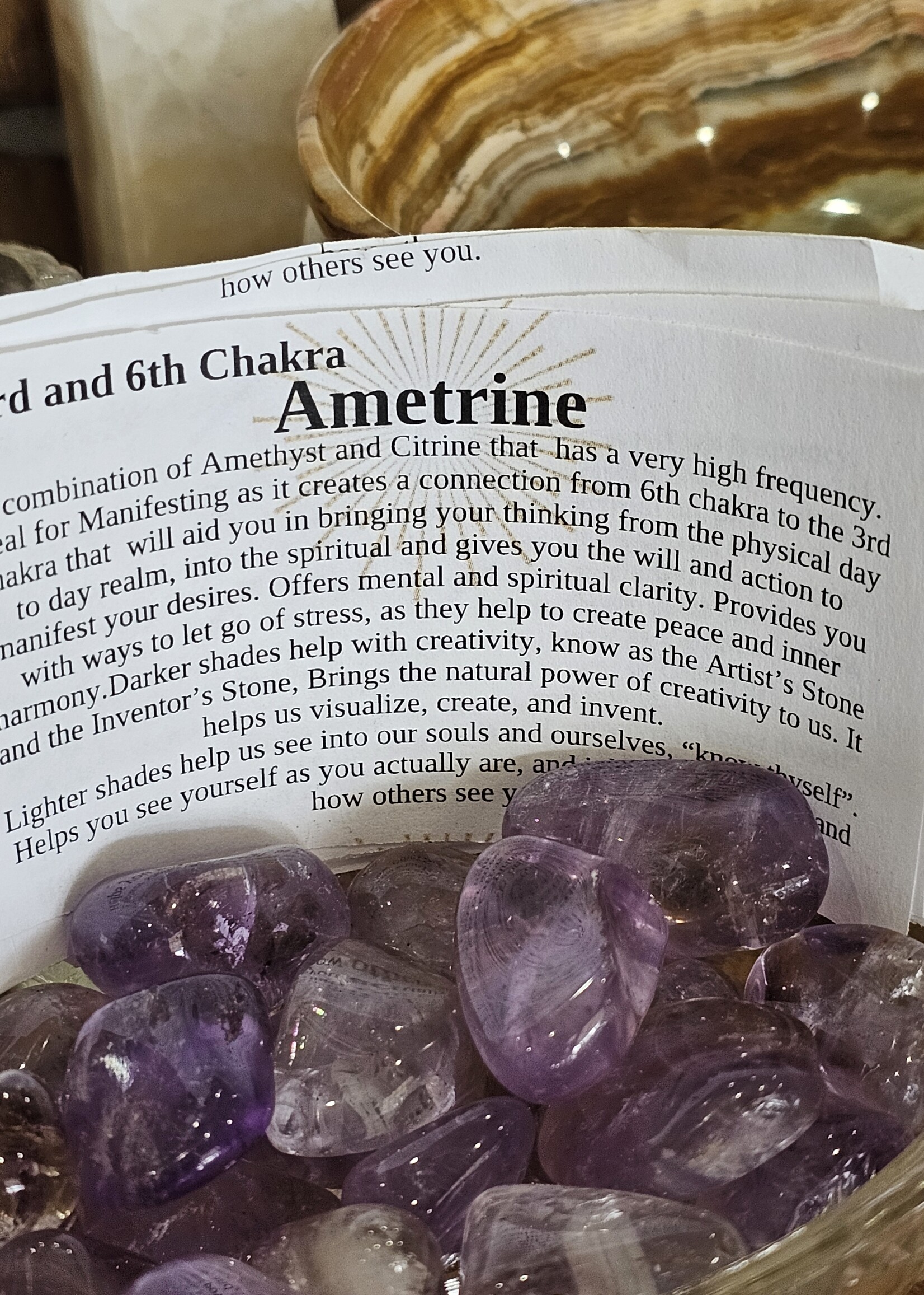 Ametrine Tumbled, Medium