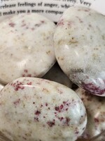 Cinnabarite Palm Stone 3x2"