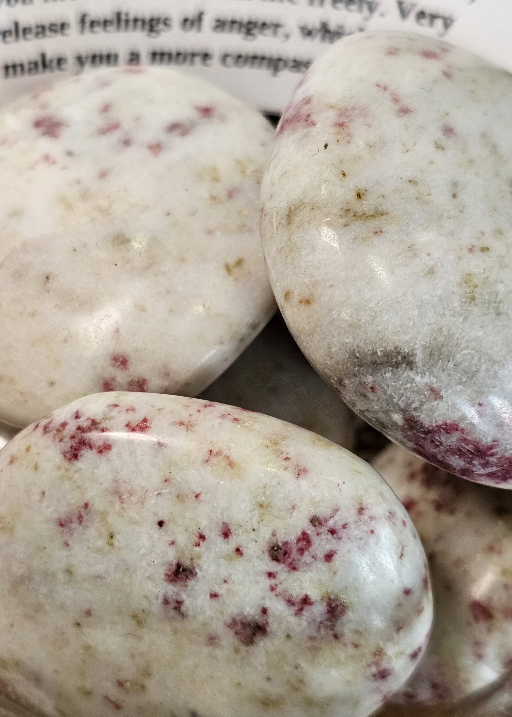 Cinnabarite Palm Stone 3x2"