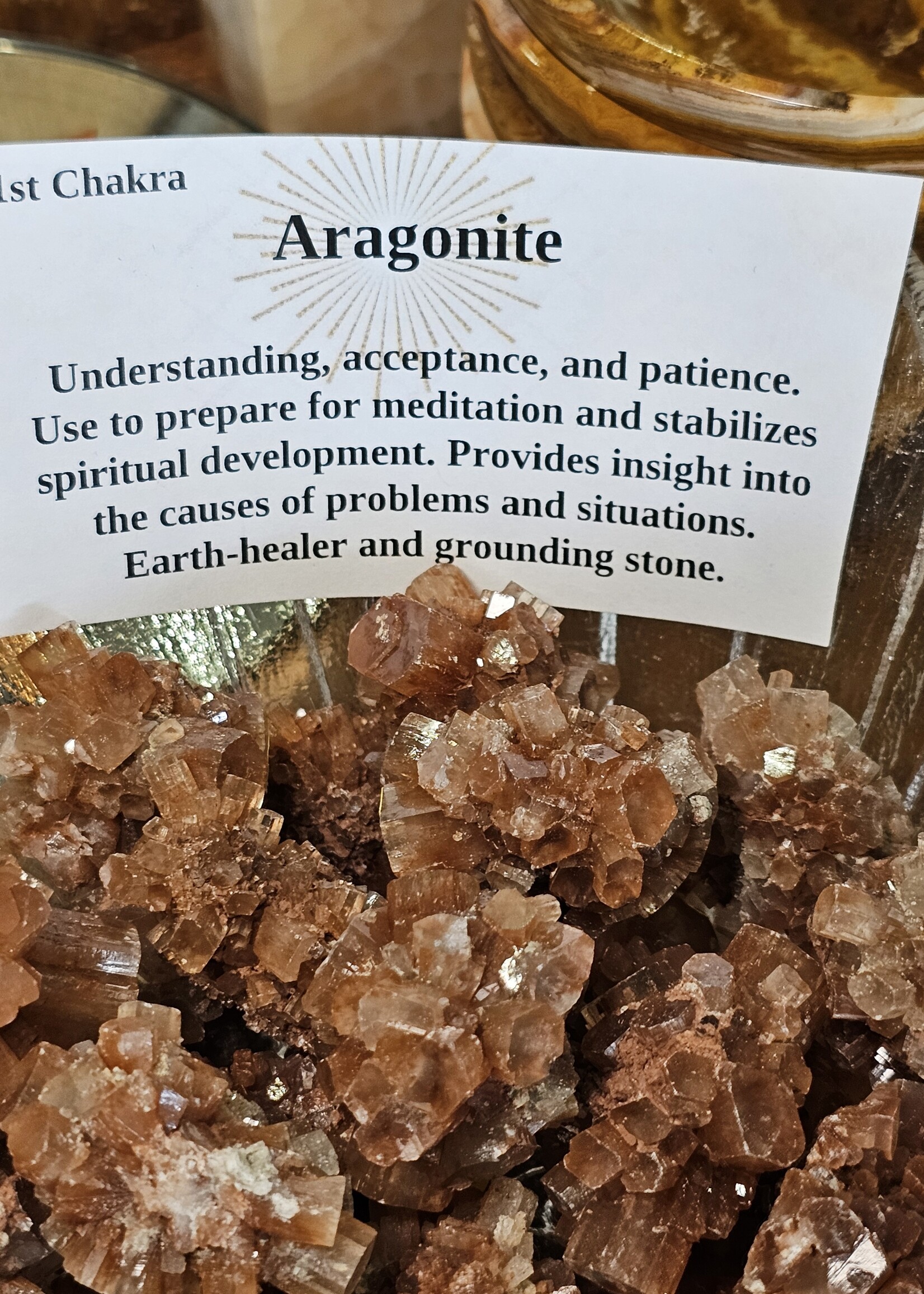 Aragonite Natural Star Cluster Sm