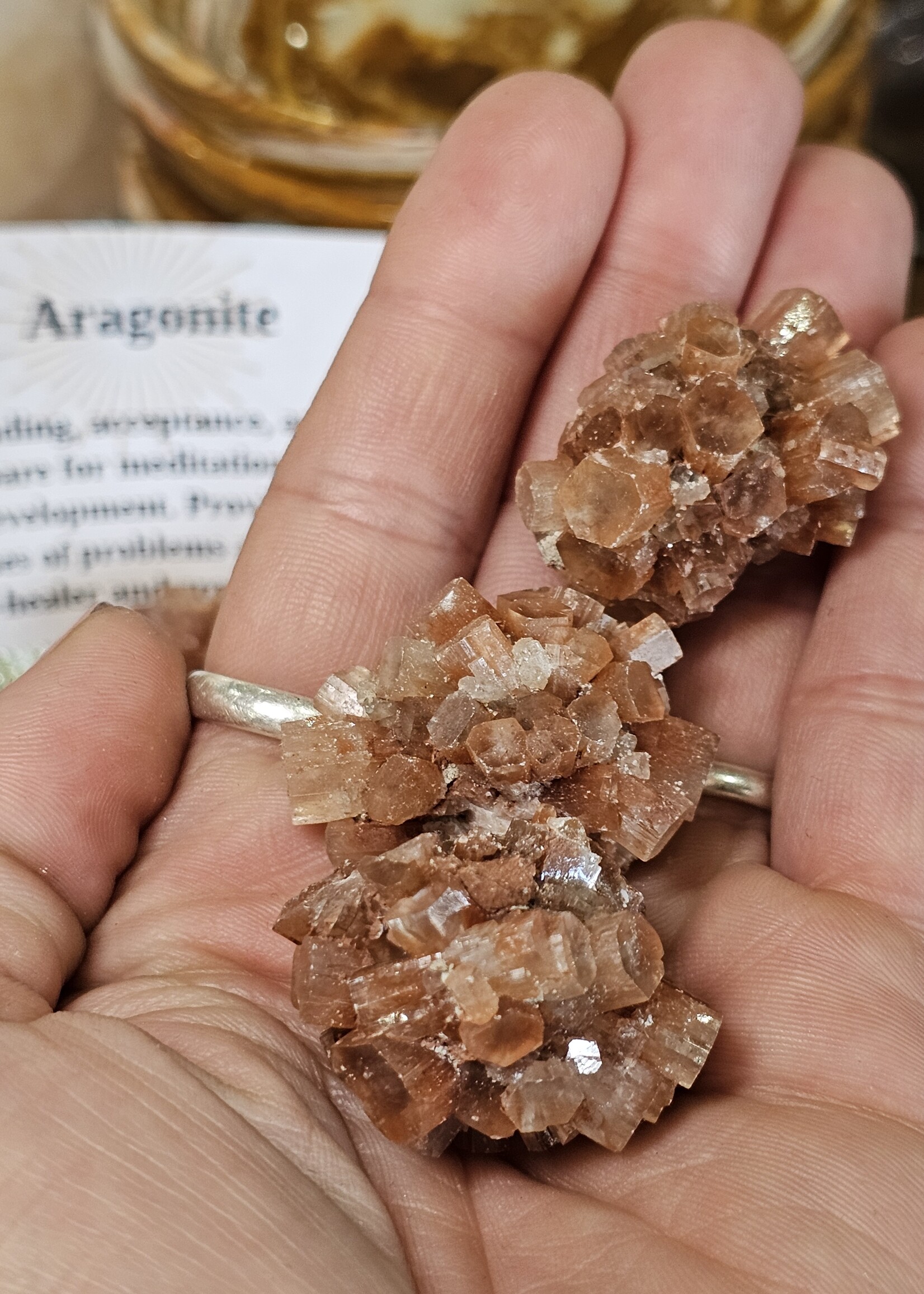 Aragonite Natural Star Cluster Sm