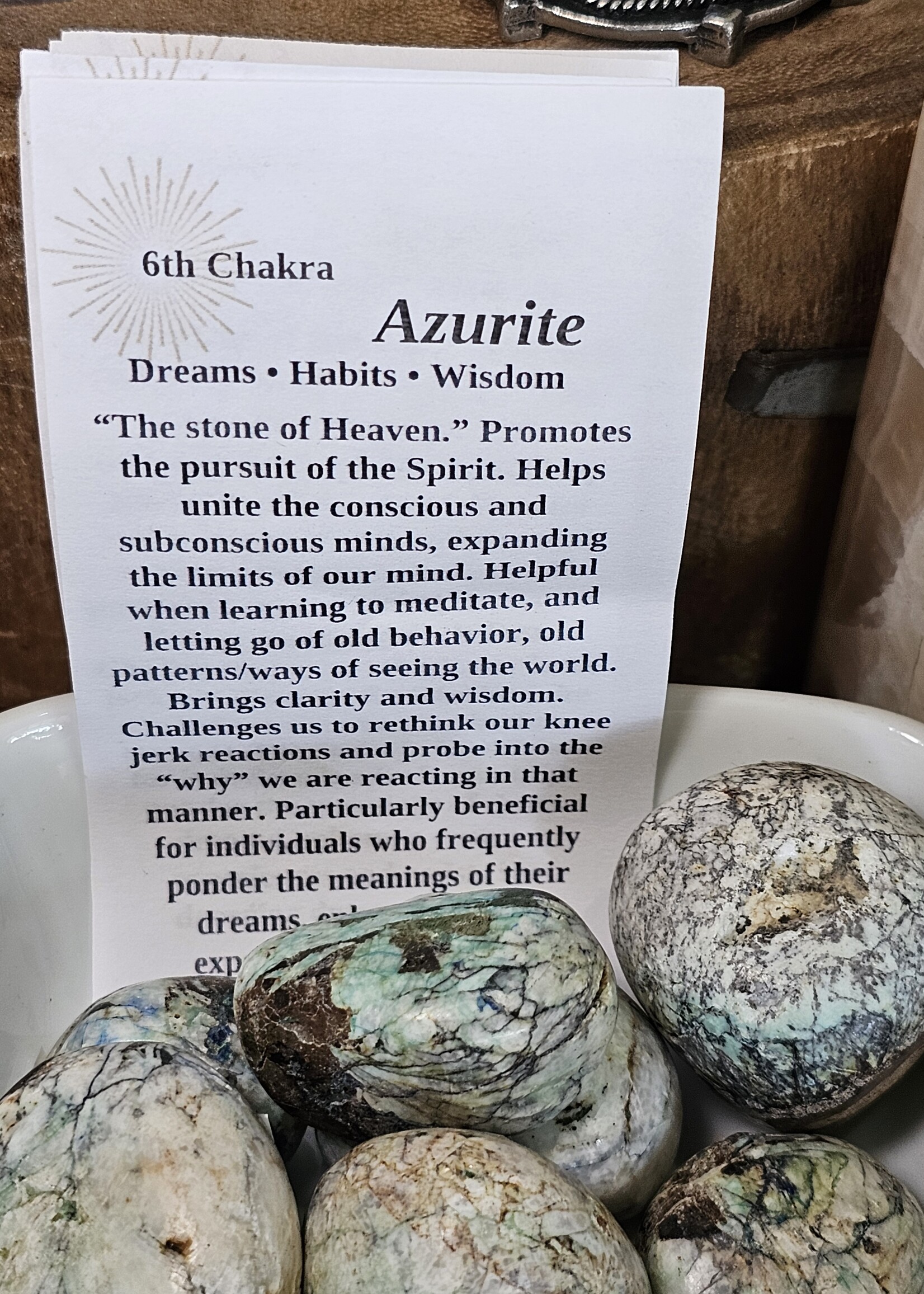 Azurite Tumbled, Large