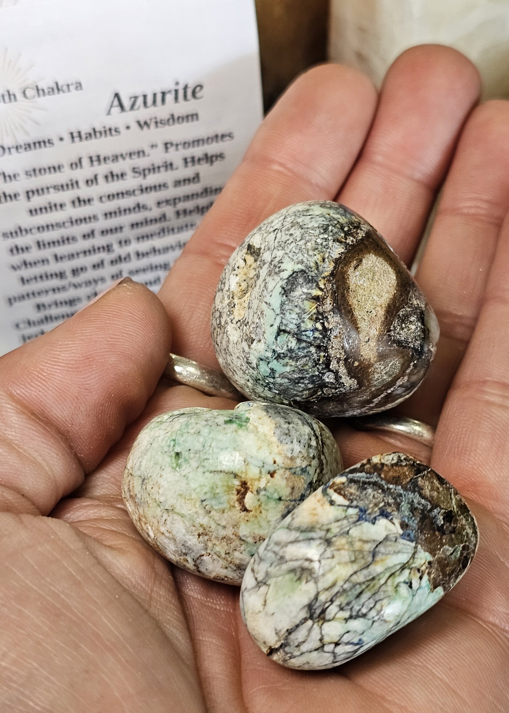 Azurite Tumbled, Large
