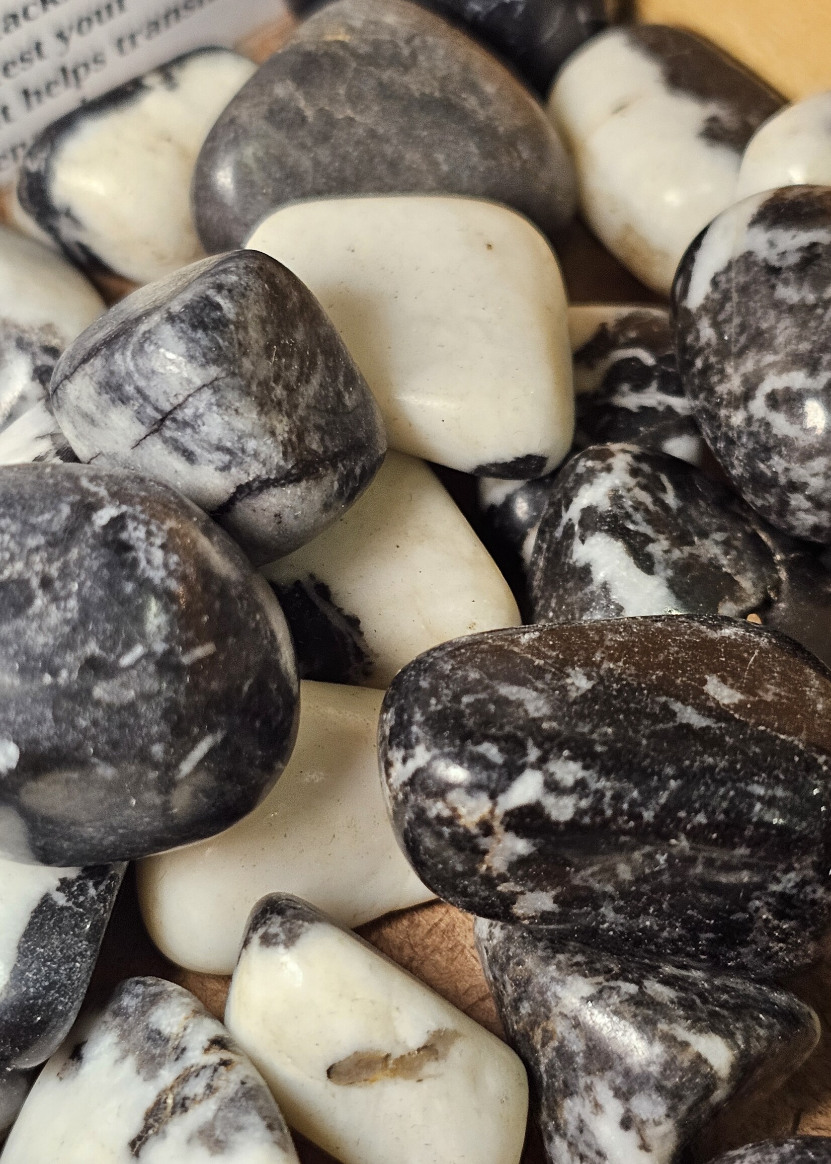 Zebra Jasper Tumbled, Medium