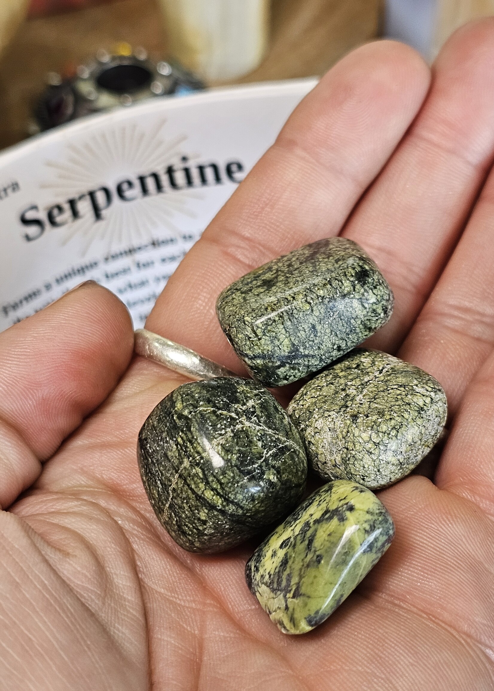 Serpentine Tumbled, Medium