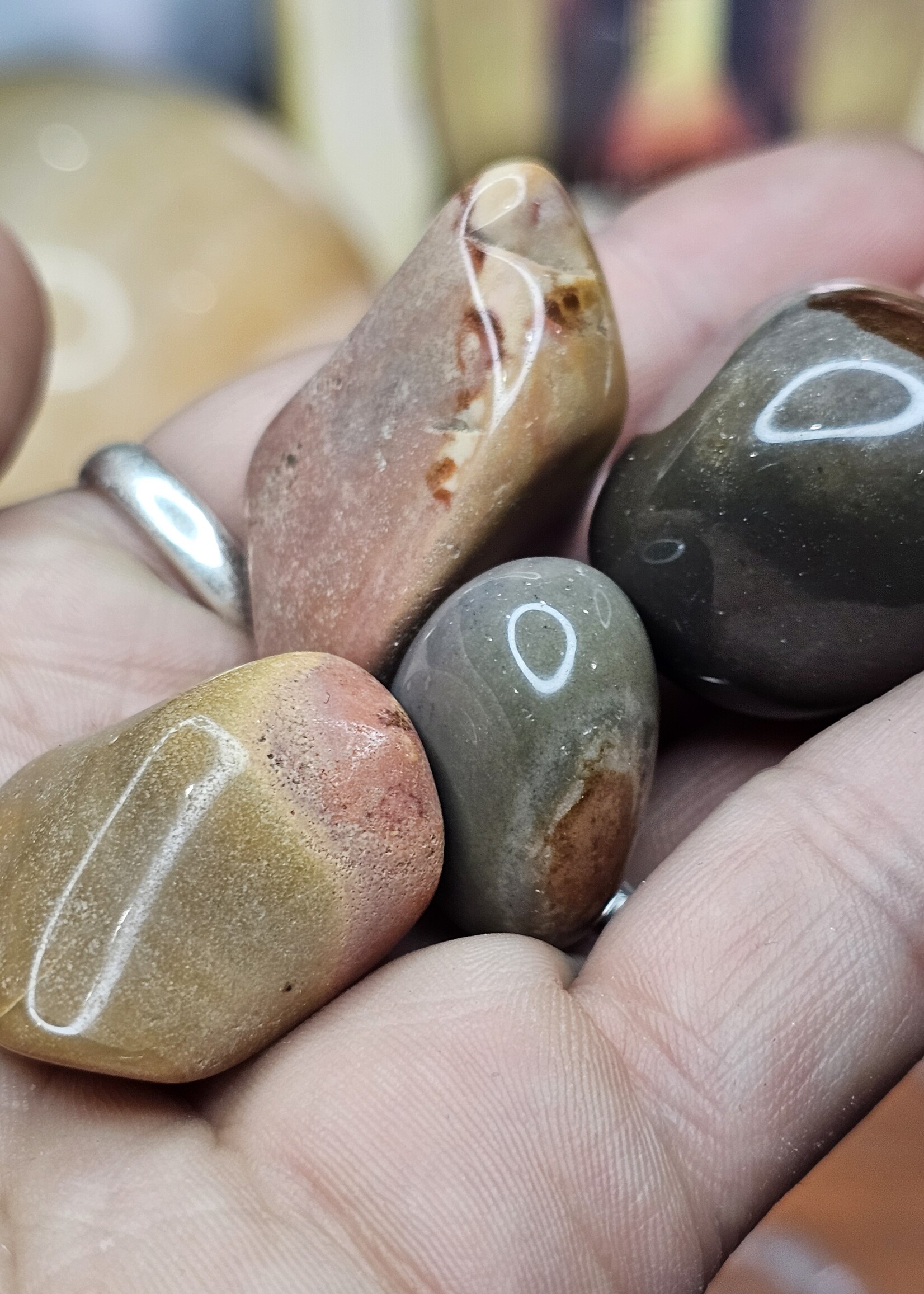 Polychrome Jasper Tumbled, Medium