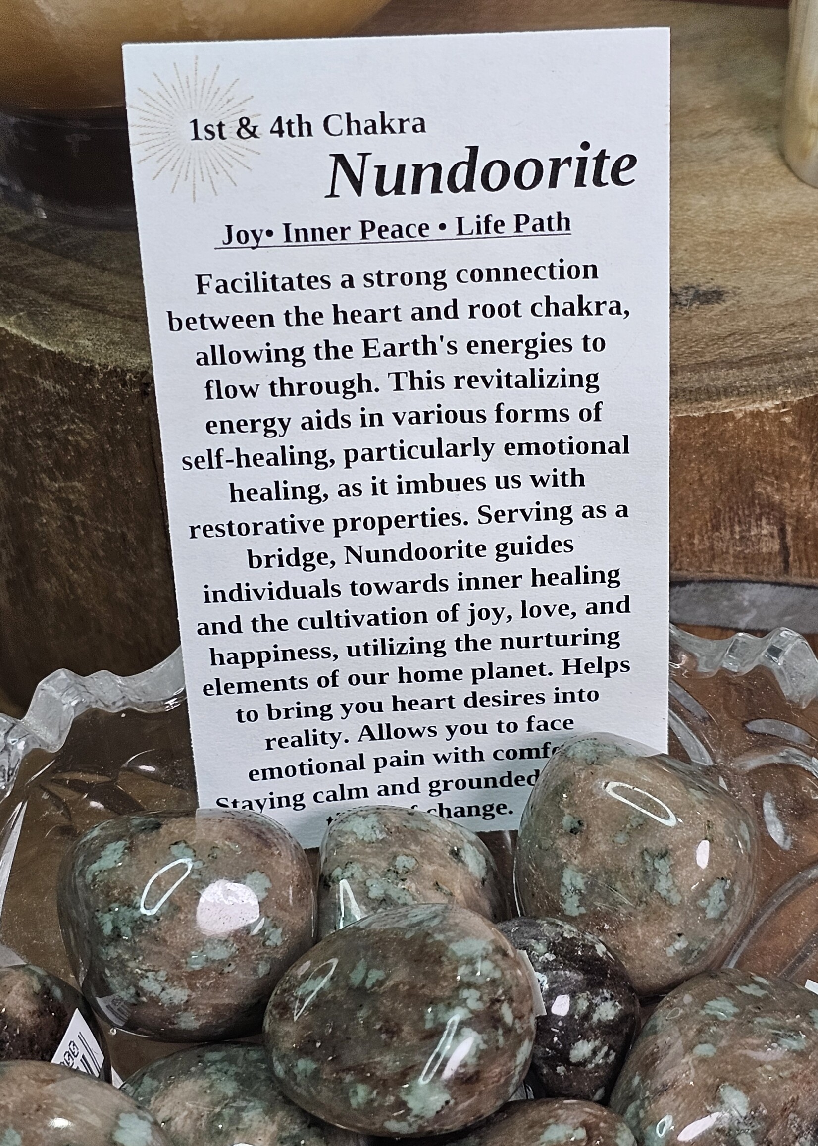 Nundoorite Tumbled: Nundora, Mootwingee, Australia