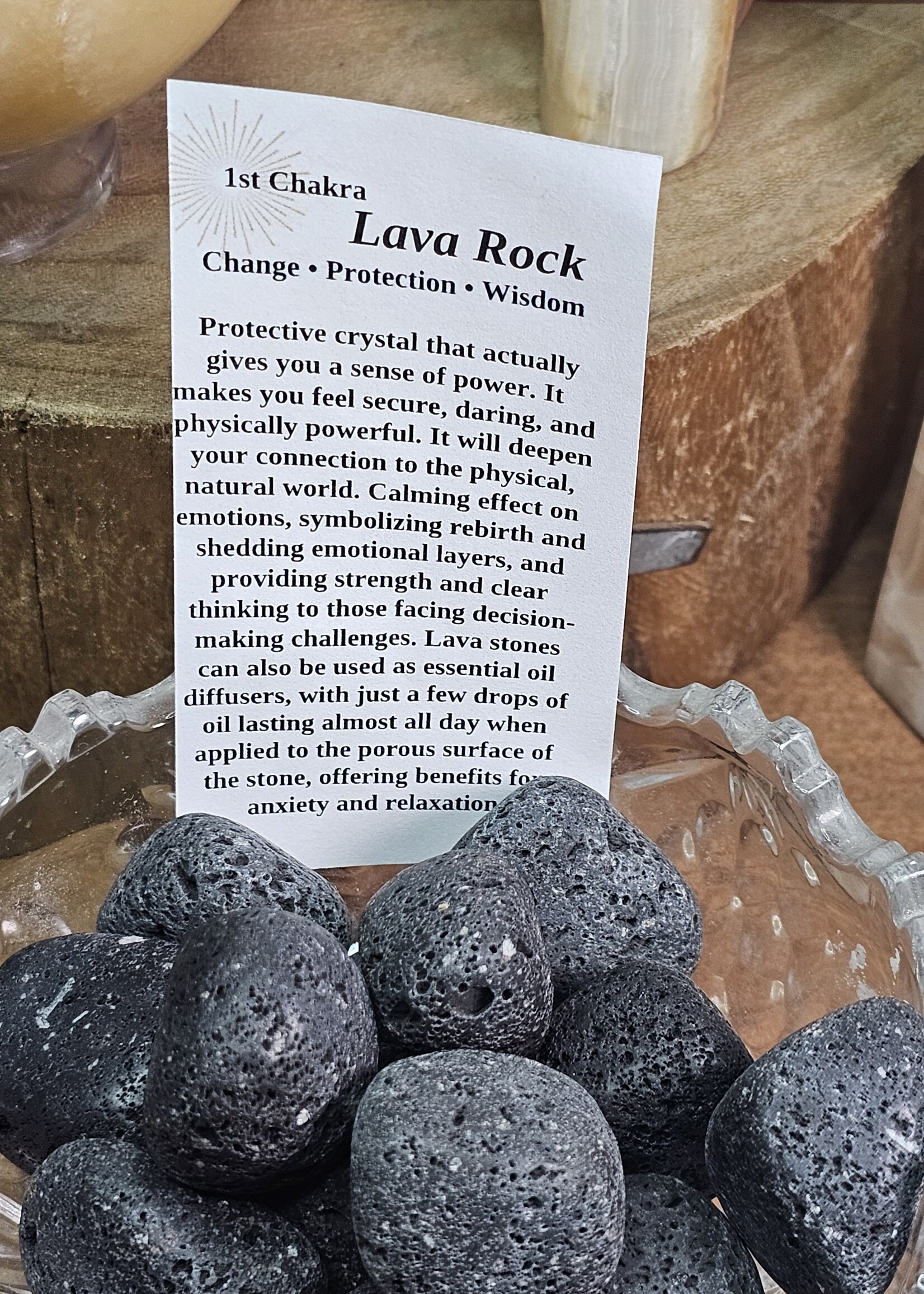 Lava Stone Tumbled Lg: China