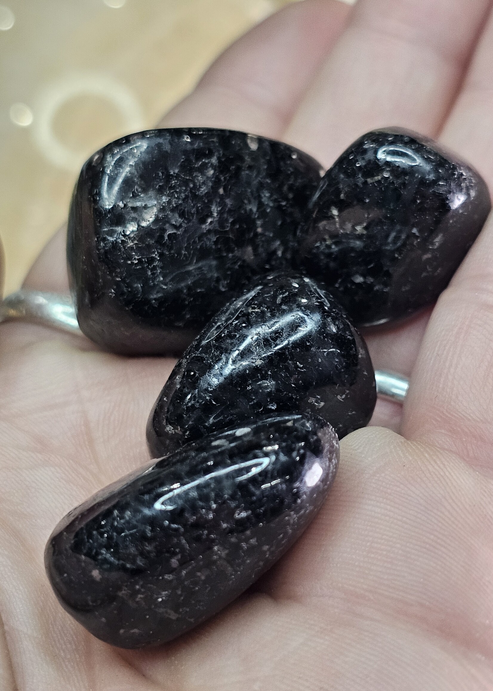 Nuummite Tumbled, Medium