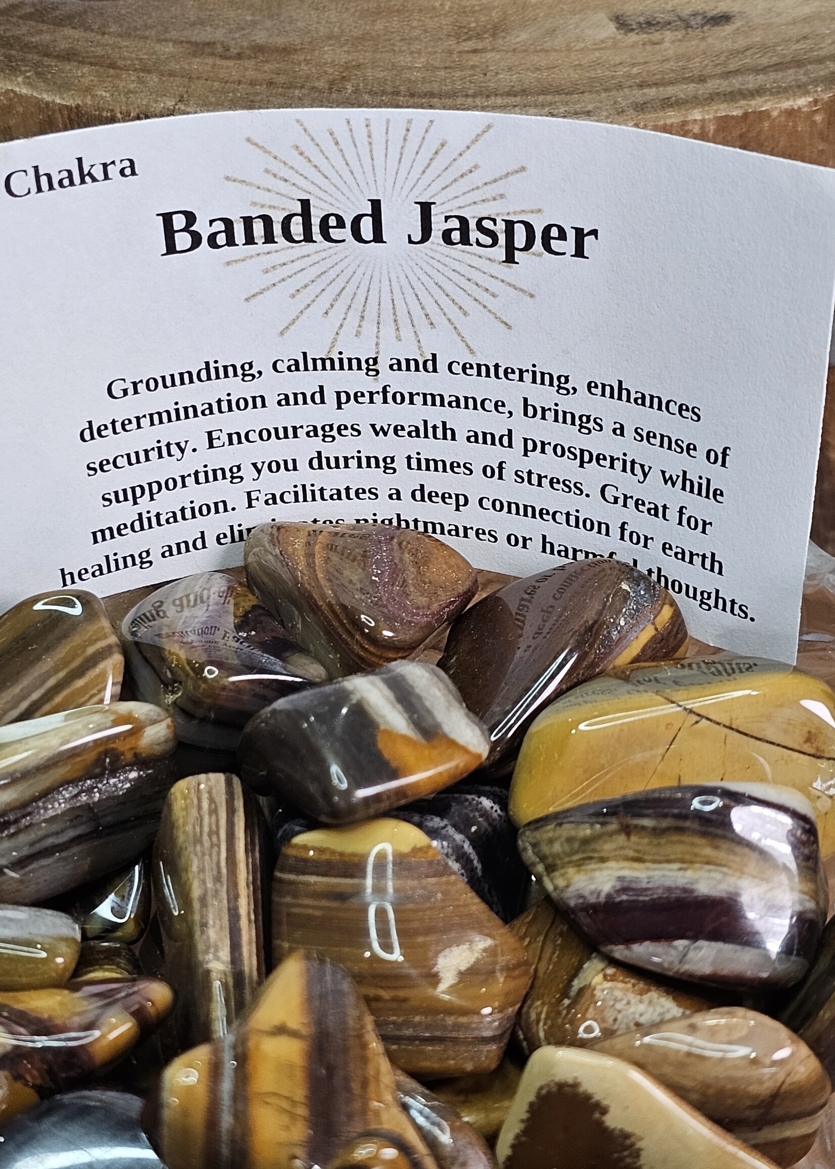 Banded Jasper Tumbled, Medium