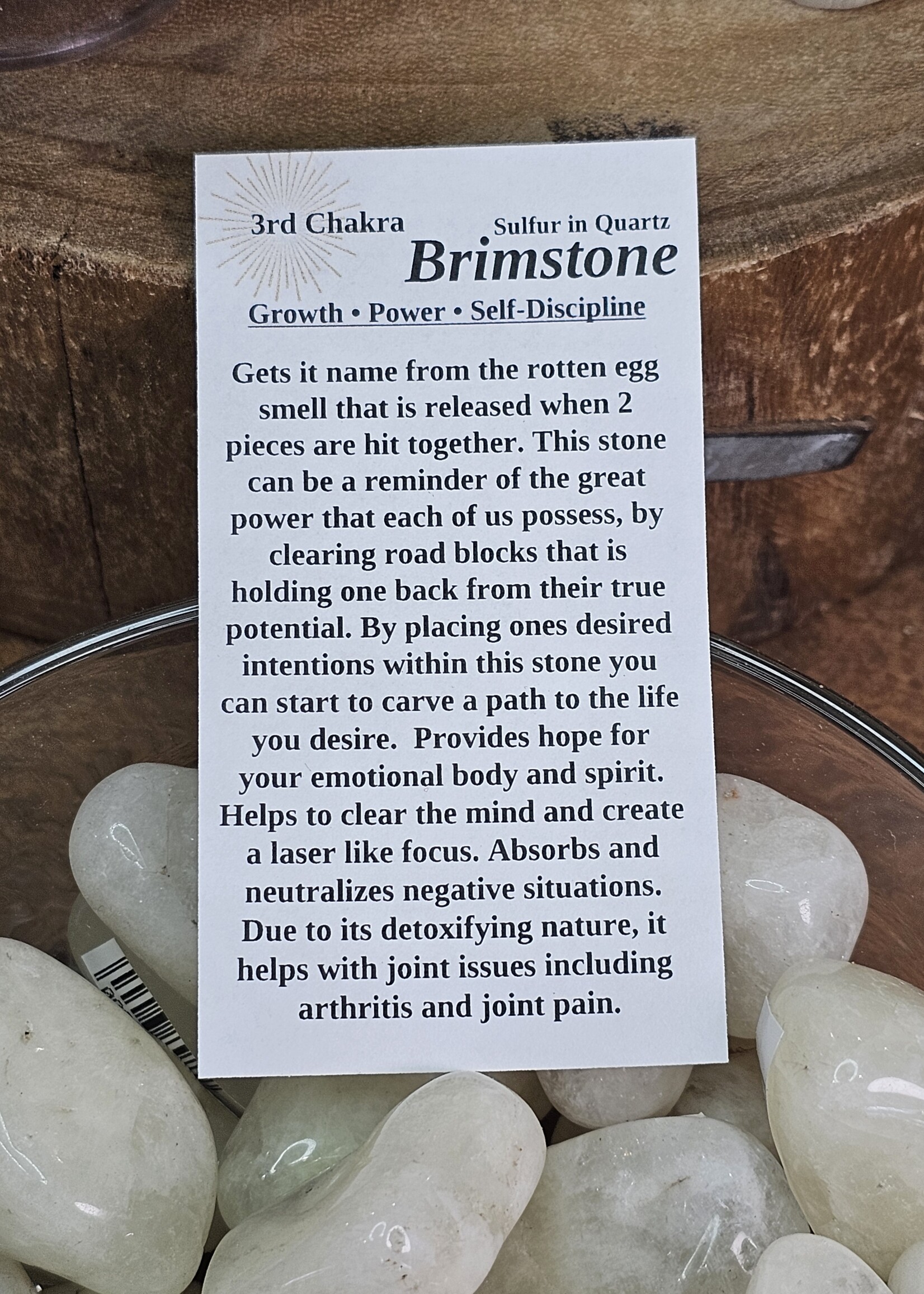 Brimstone Tumbled Lg