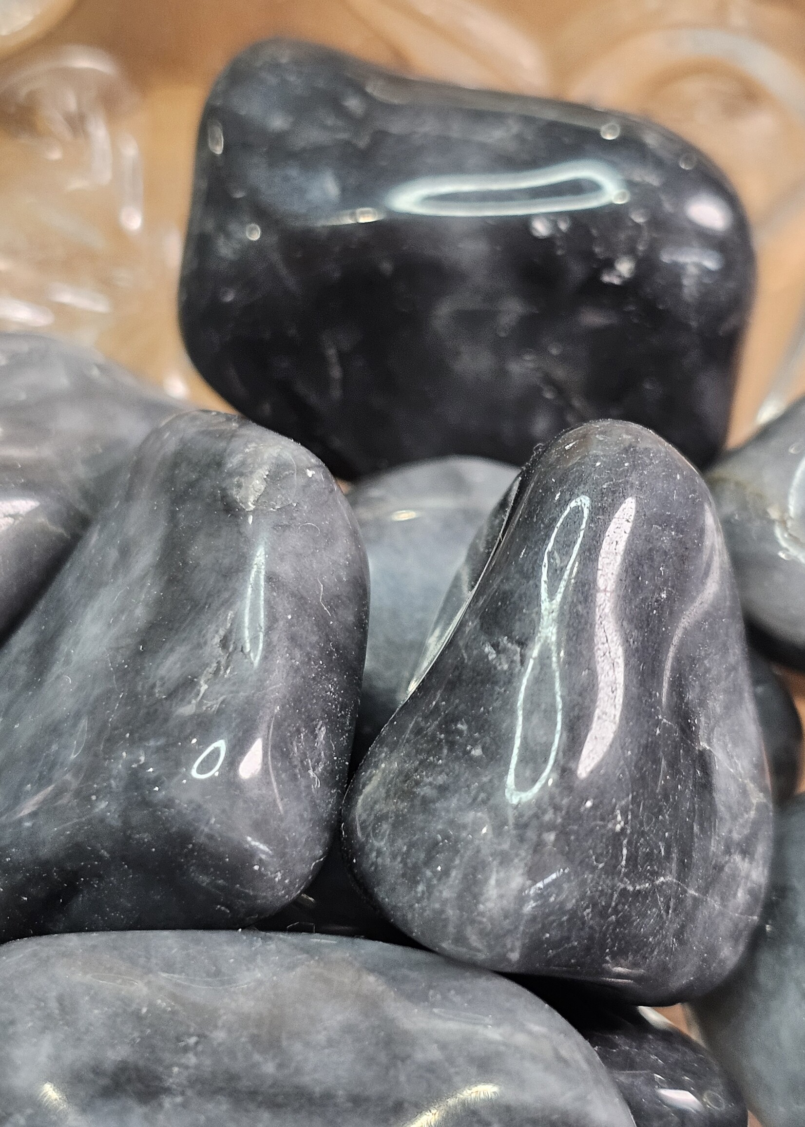 Cat's Eye Tumbled Med, Natural: Brazil