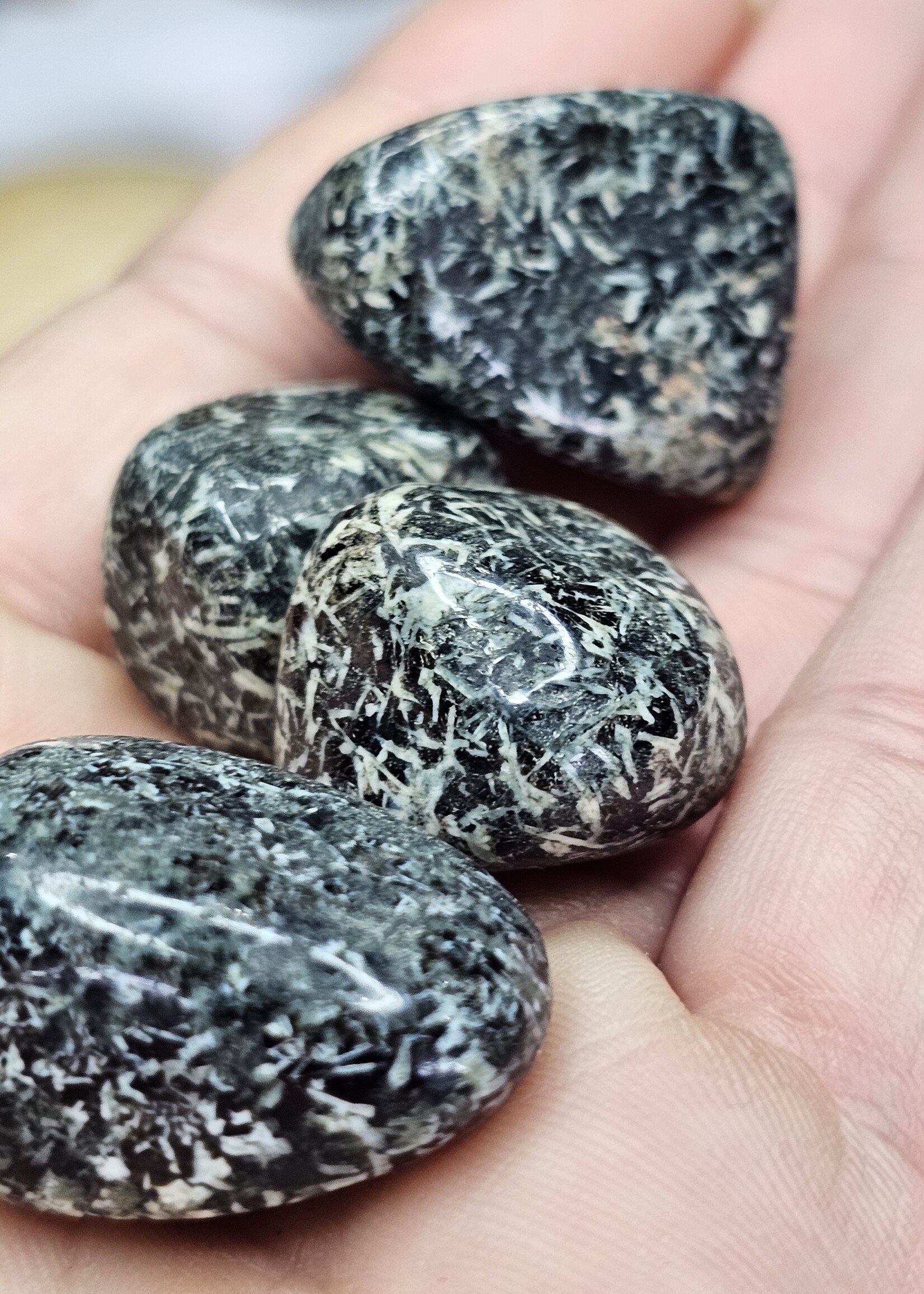 Christmas Flower Jasper Tumbled, Medium