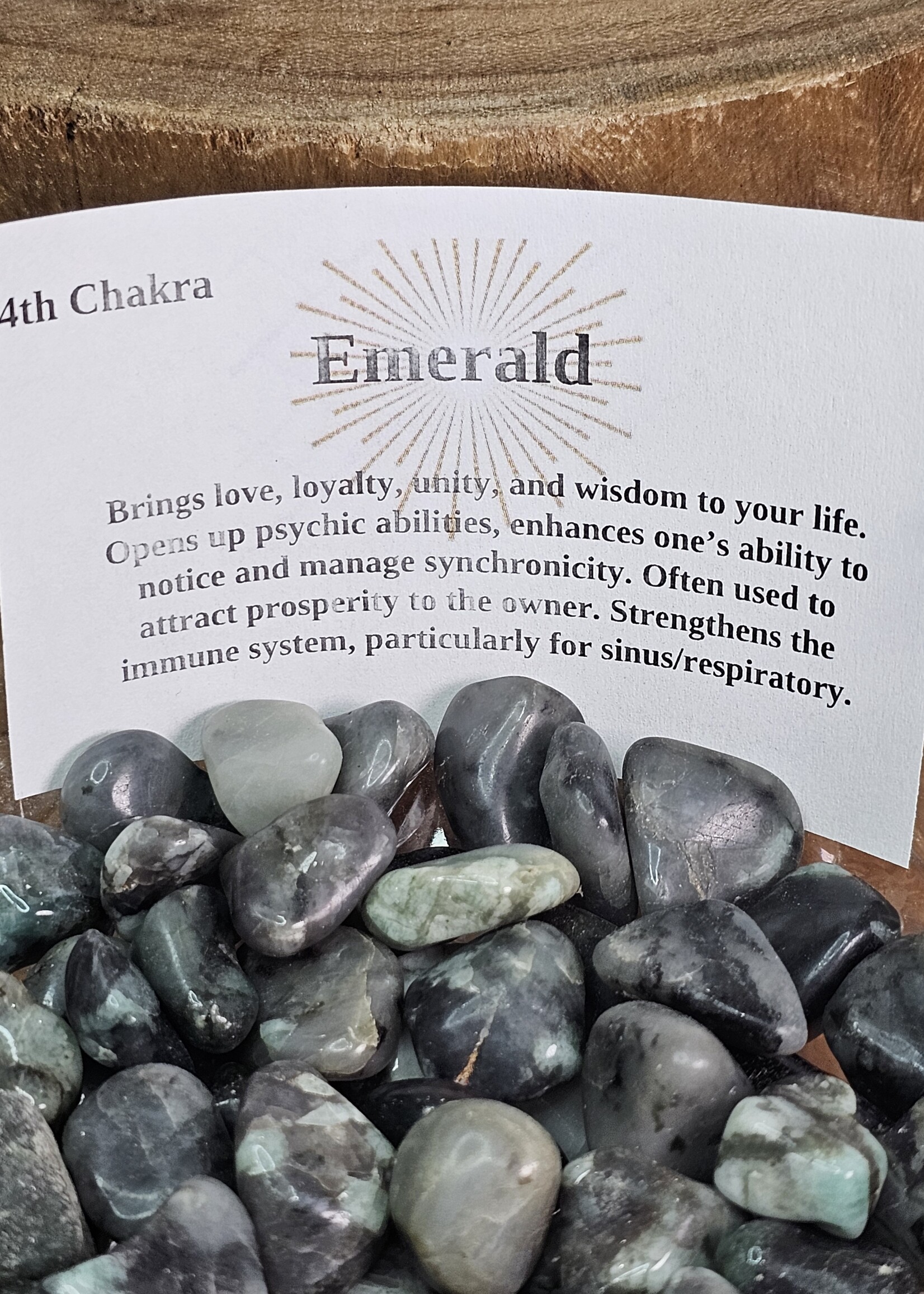 Emerald, Tumbled Medium
