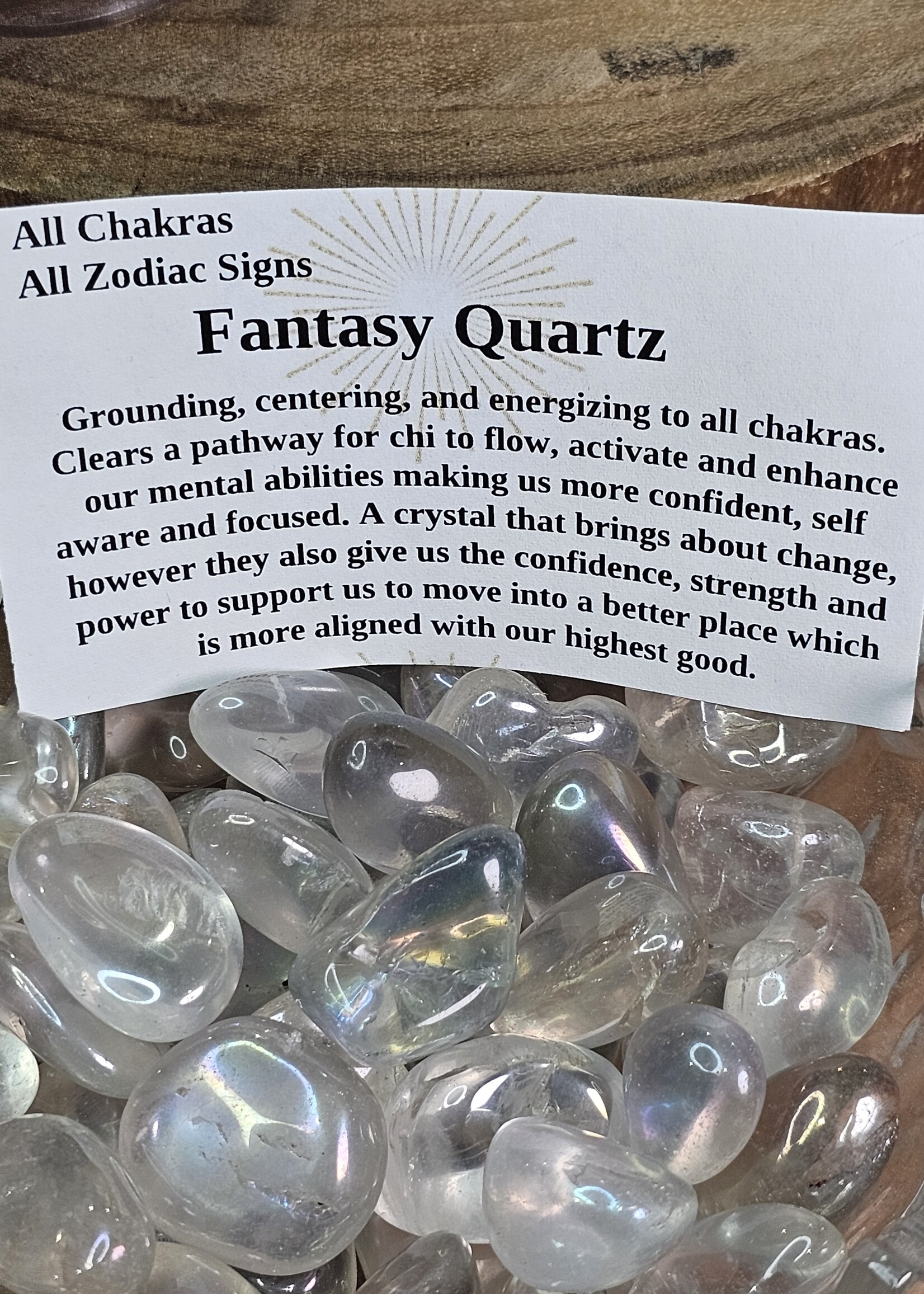 Fantasy Quartz Tumbled, Medium