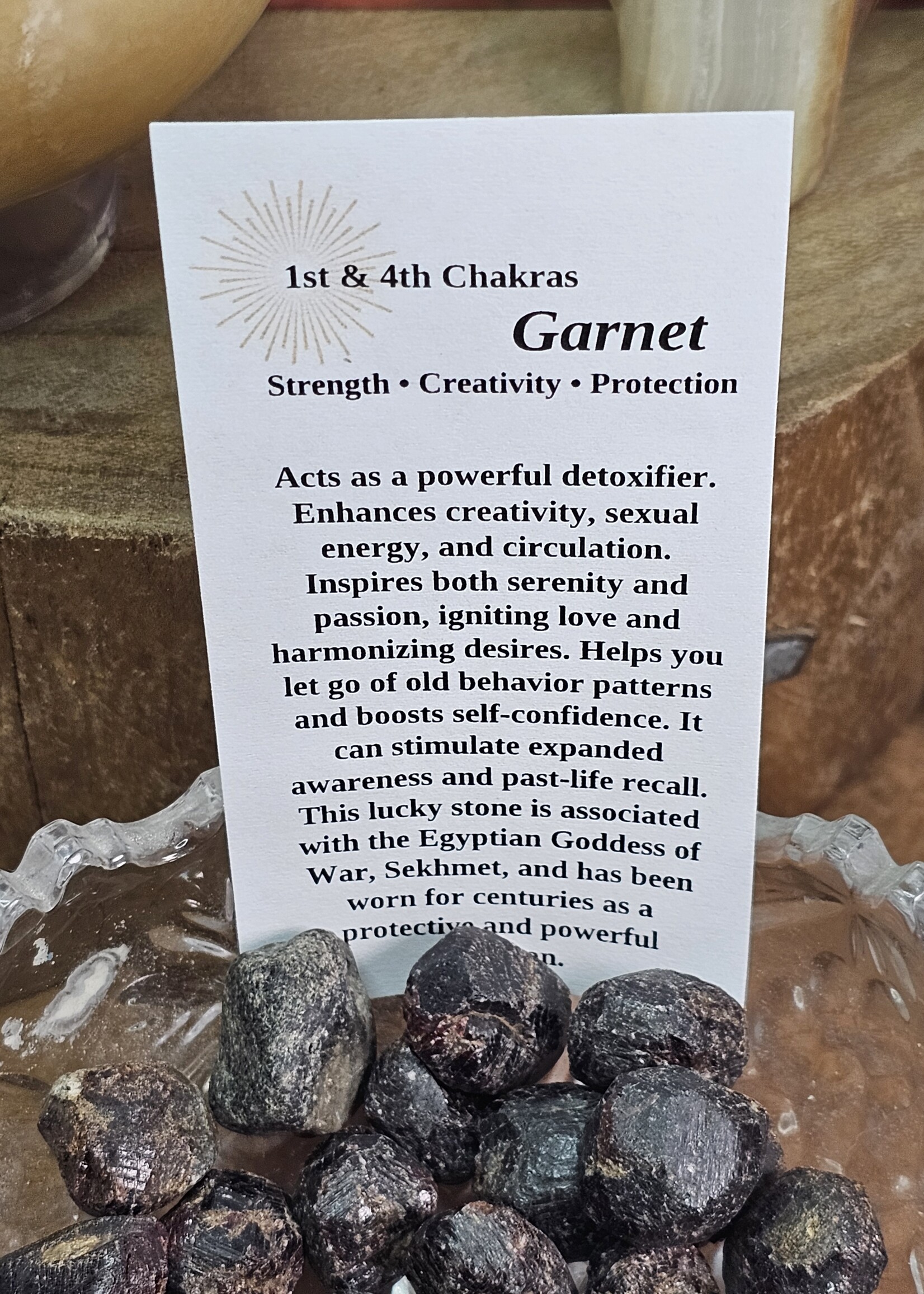 Garnet Natural Rough, Small