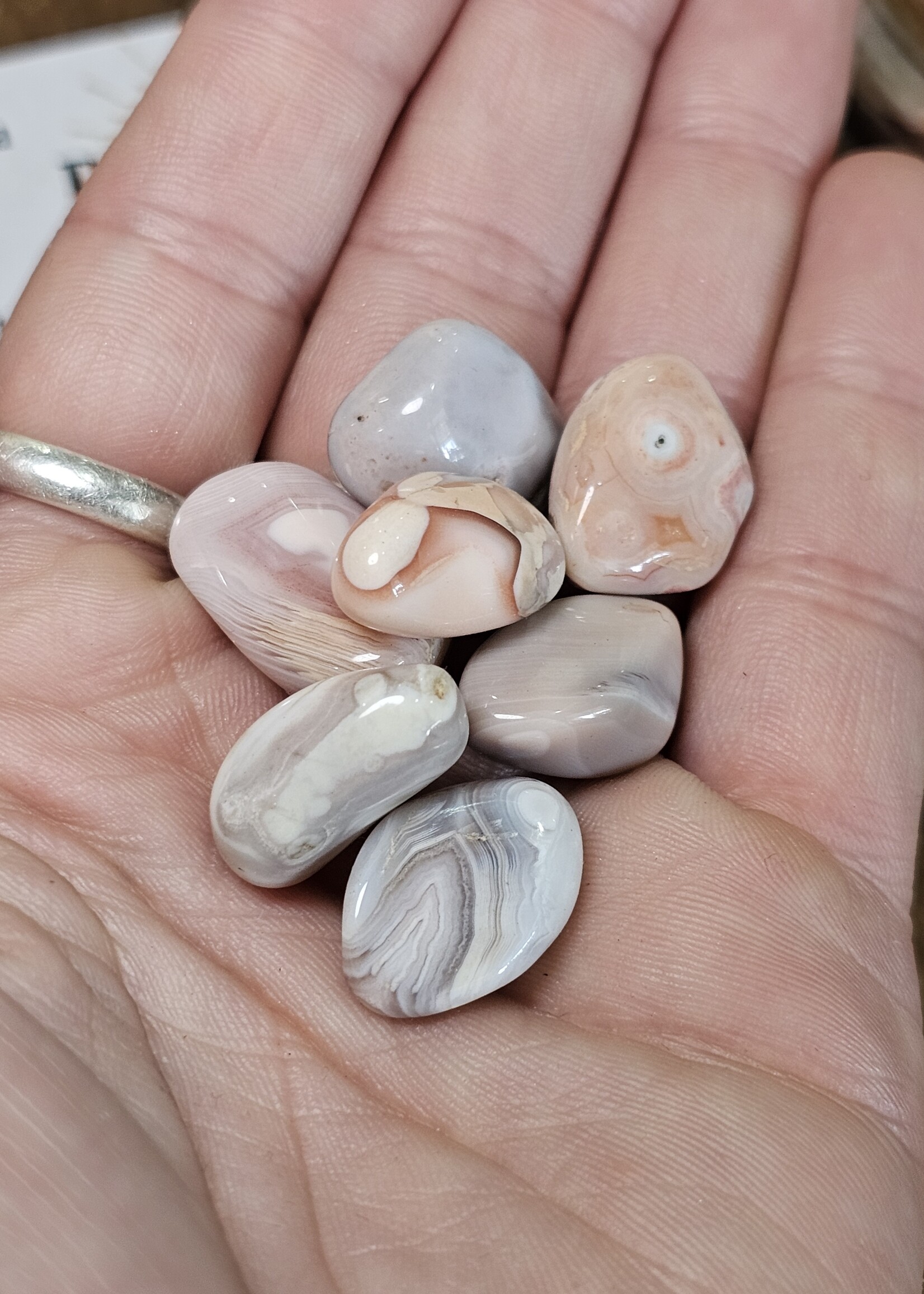Pink Agate Tumbled, Small