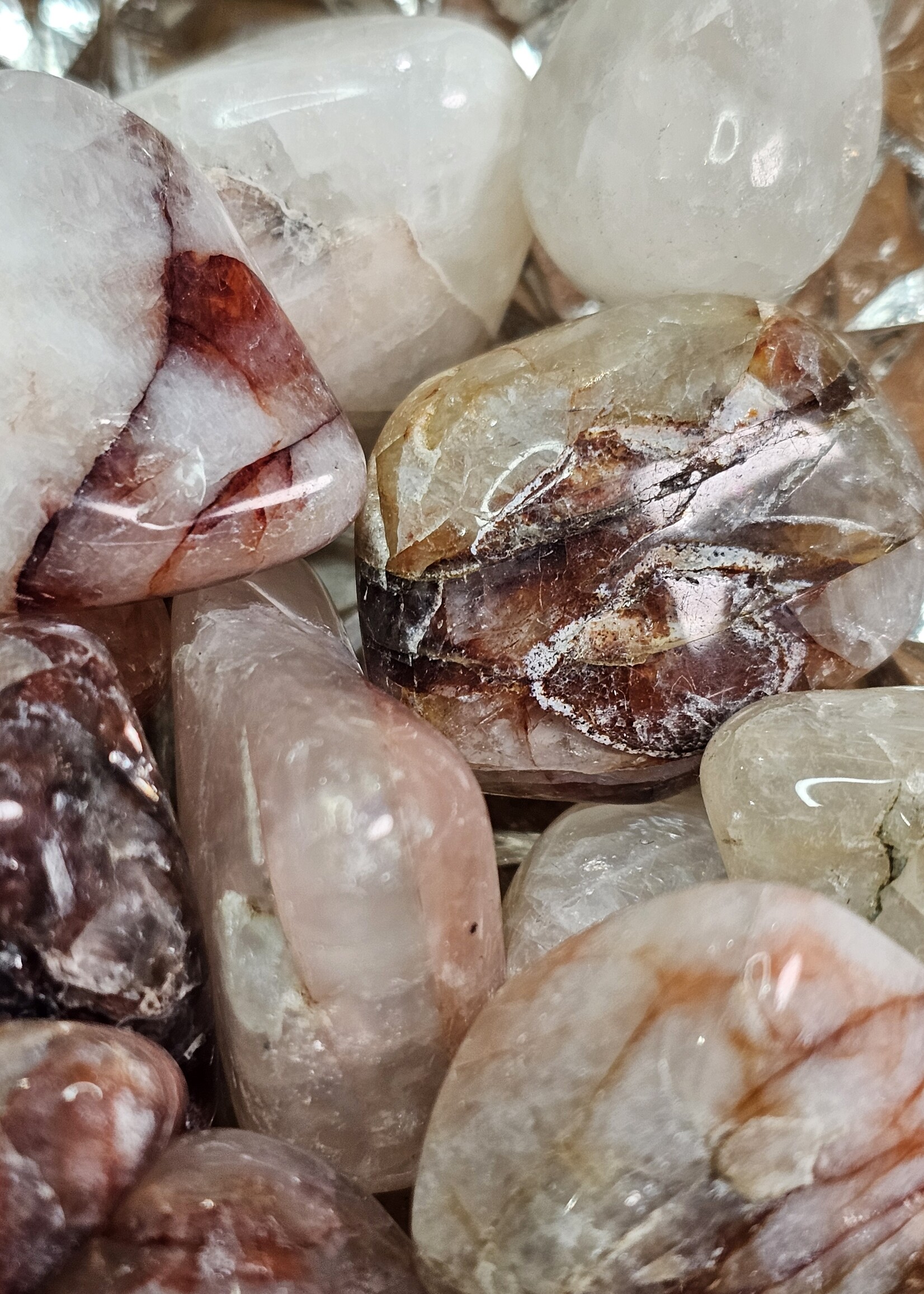 Harlequin Quartz Tumbled Large