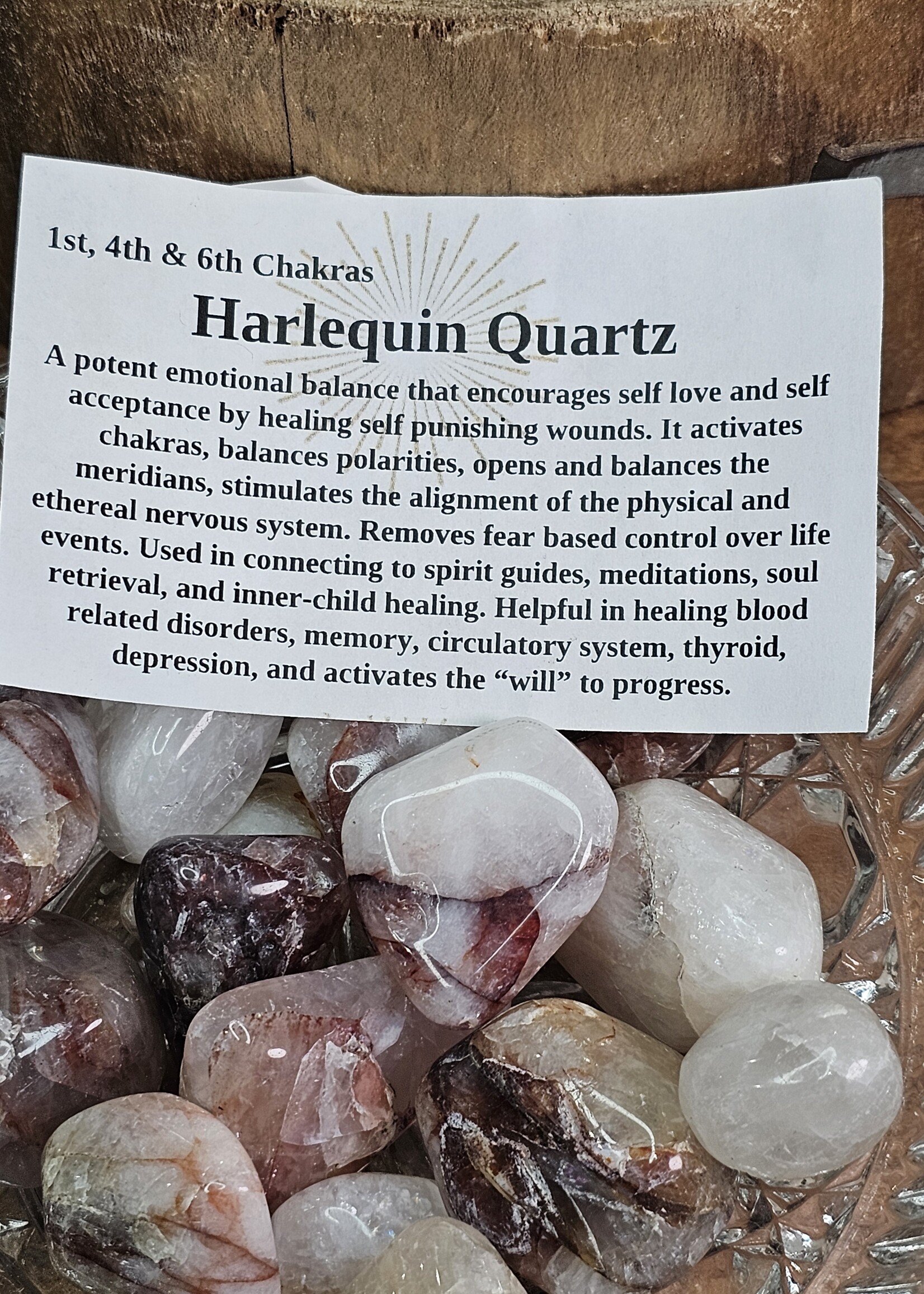 Harlequin Quartz Tumbled Large