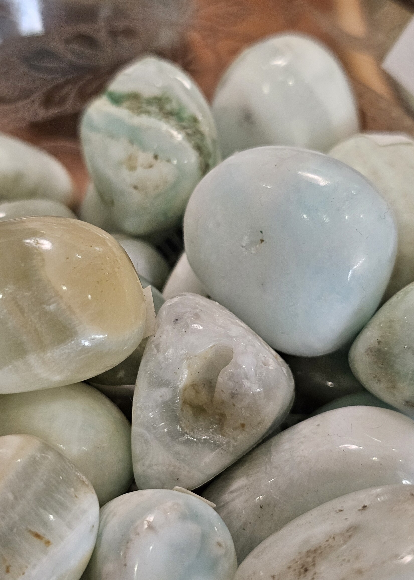 Hemimorphite Tumbled, Medium
