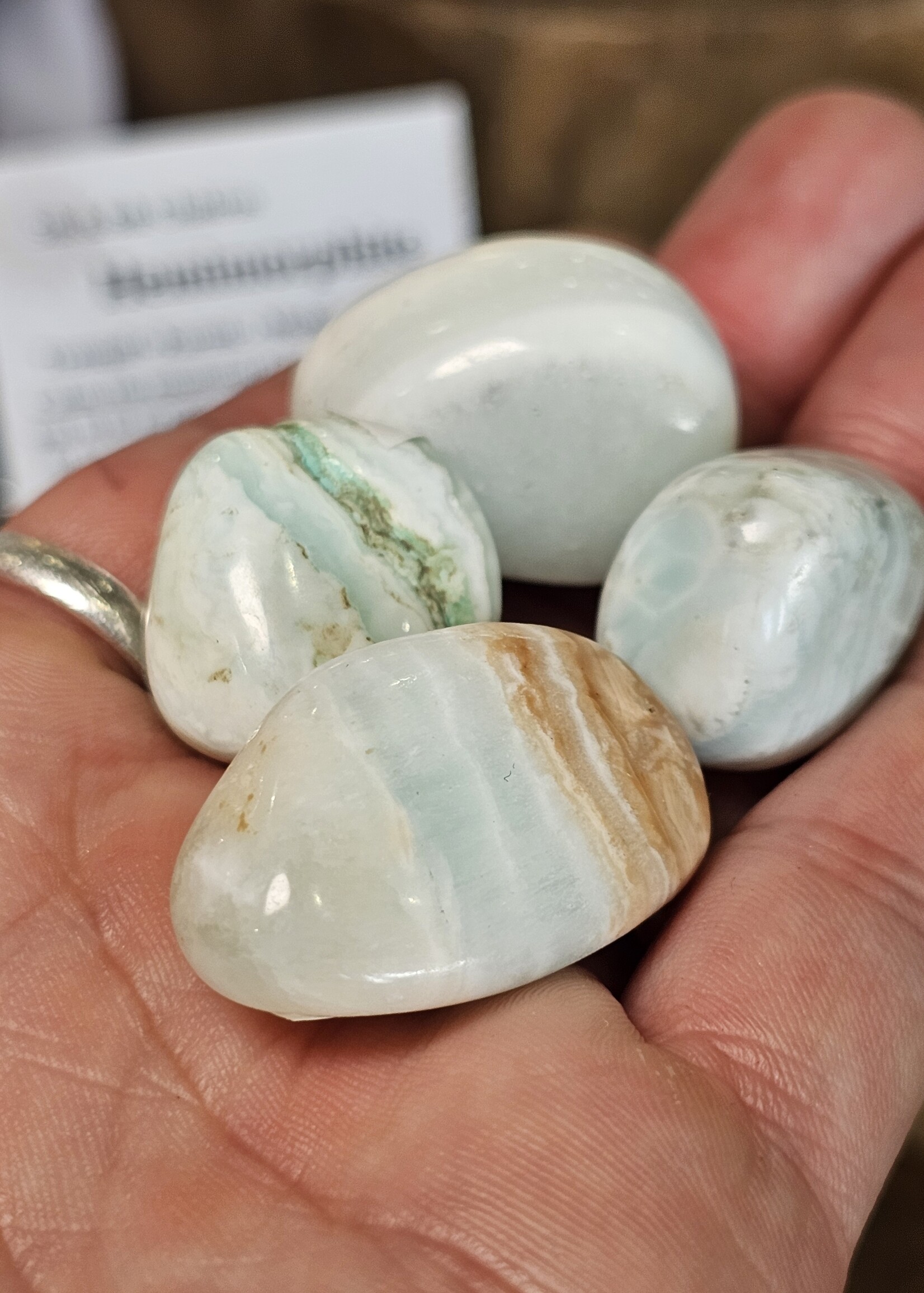 Hemimorphite Tumbled, Medium