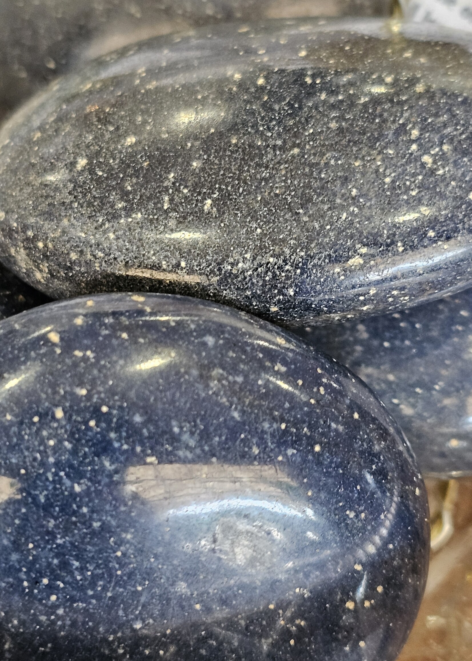 Dumortierite Palm Stone Lg 2.5x2x1 inch