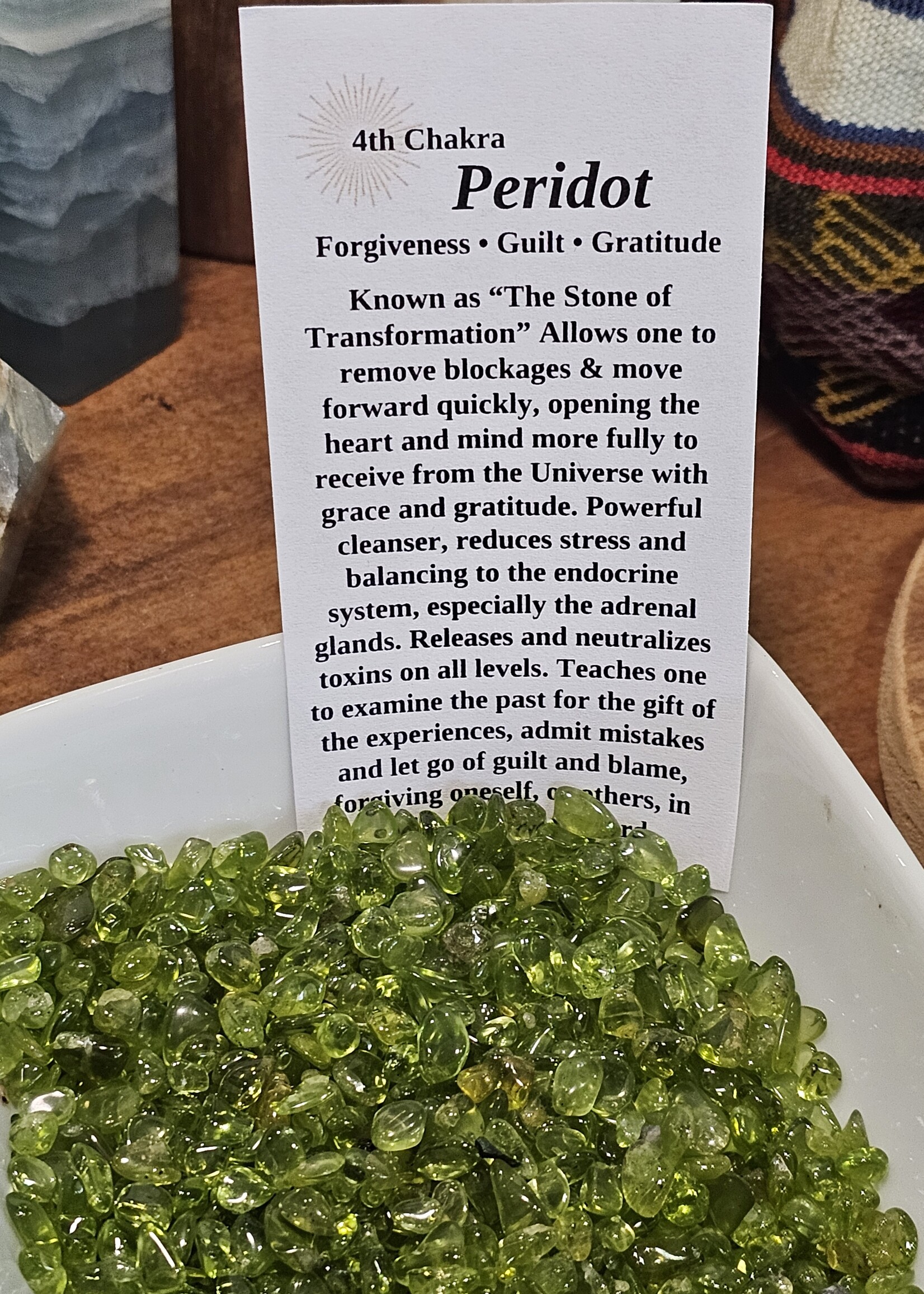 Peridot Tiny Pair Tumbled