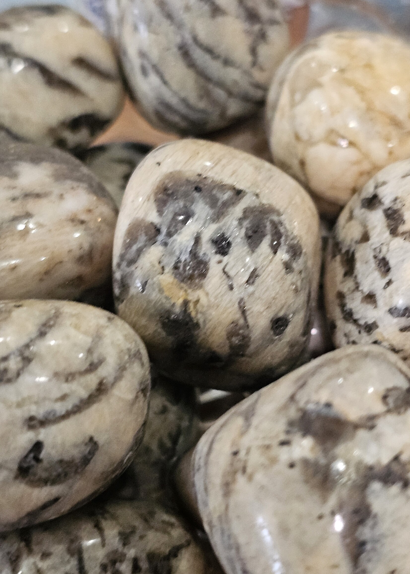 Graphic Feldspar (Zebradorite) Tumbled, Large