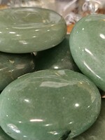 Green Aventurine Palm Stone, Medium 1.5" x 2"