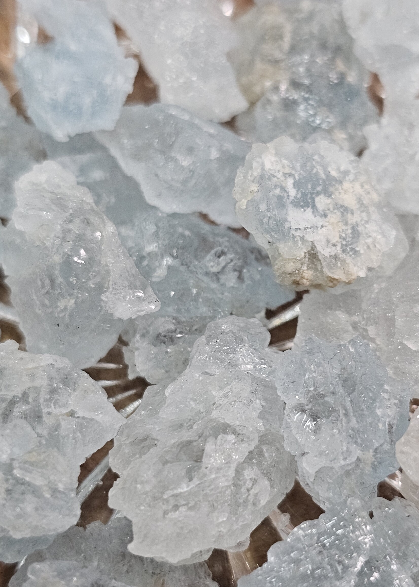 Etched Aquamarine Natural, Small