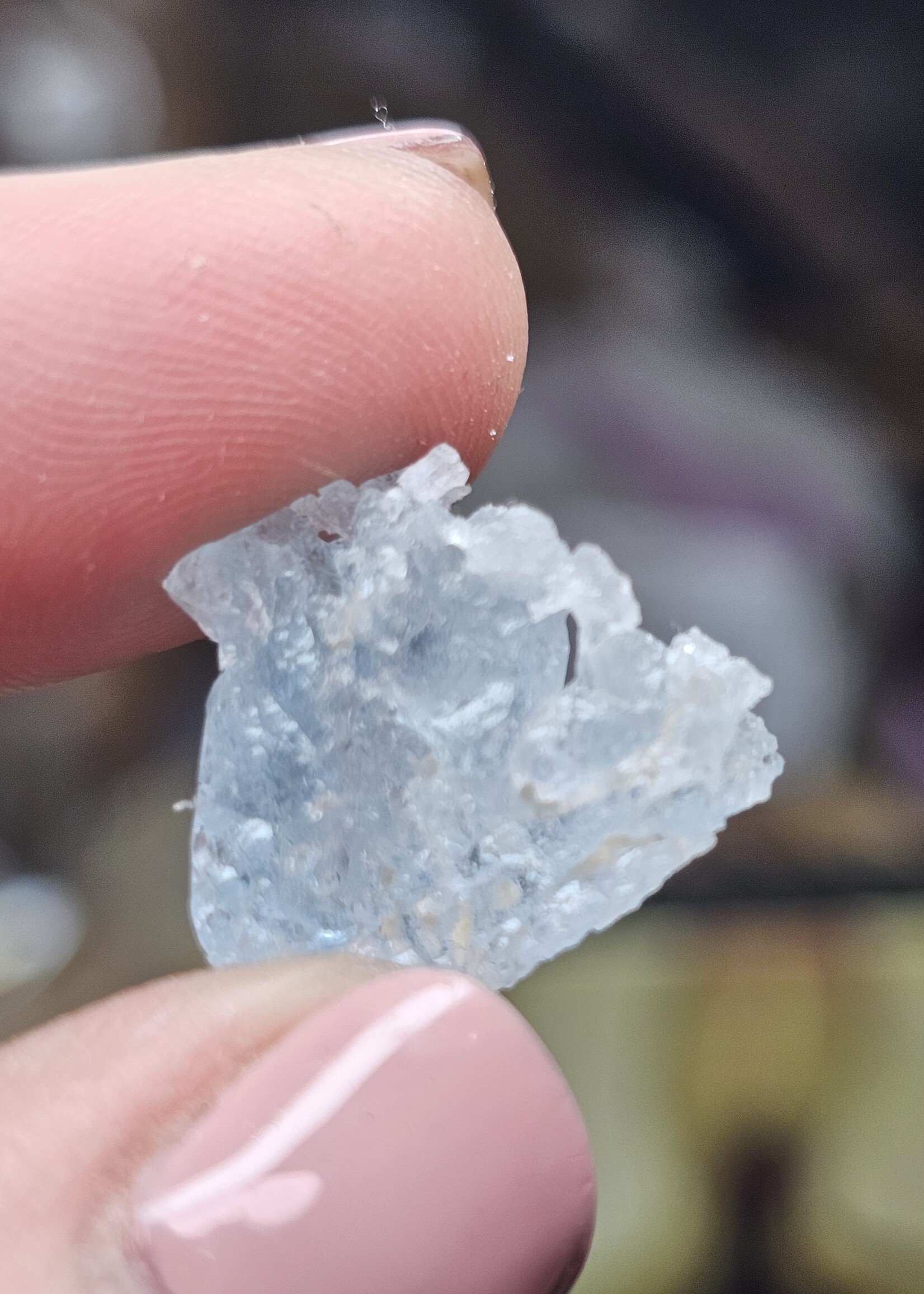 Etched Aquamarine Natural, Small