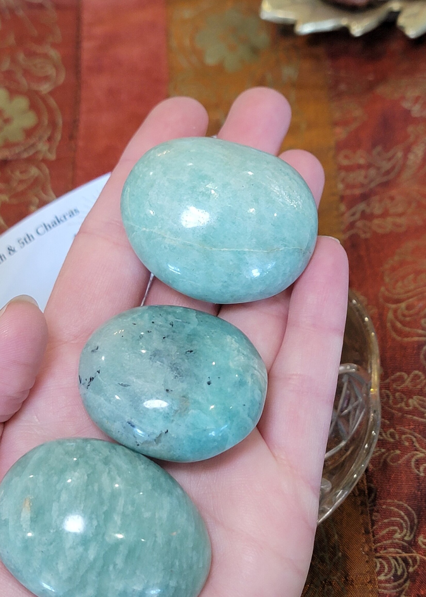 Amazonite Palm Stone