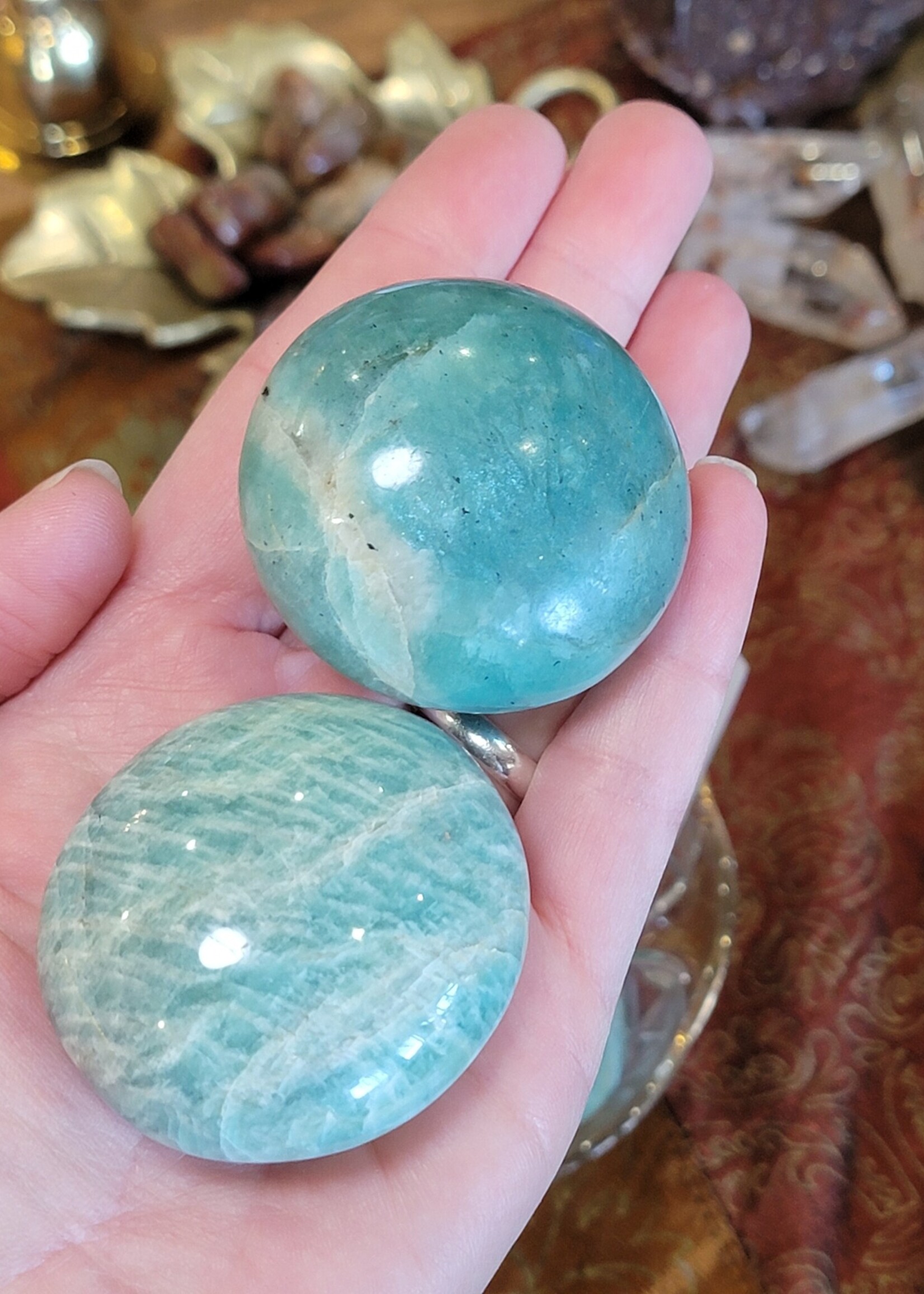Amazonite Palm Stone