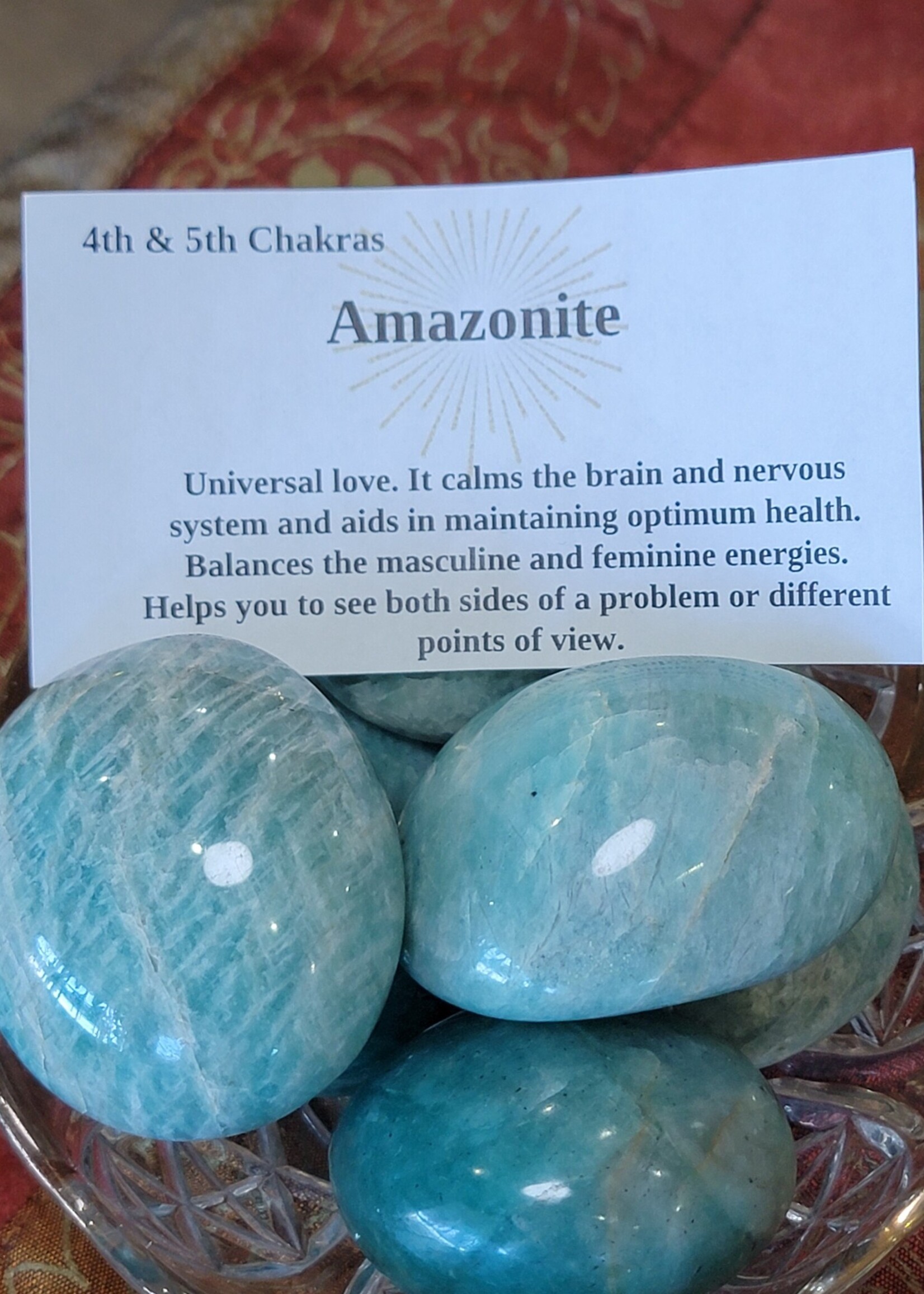 Amazonite Palm Stone