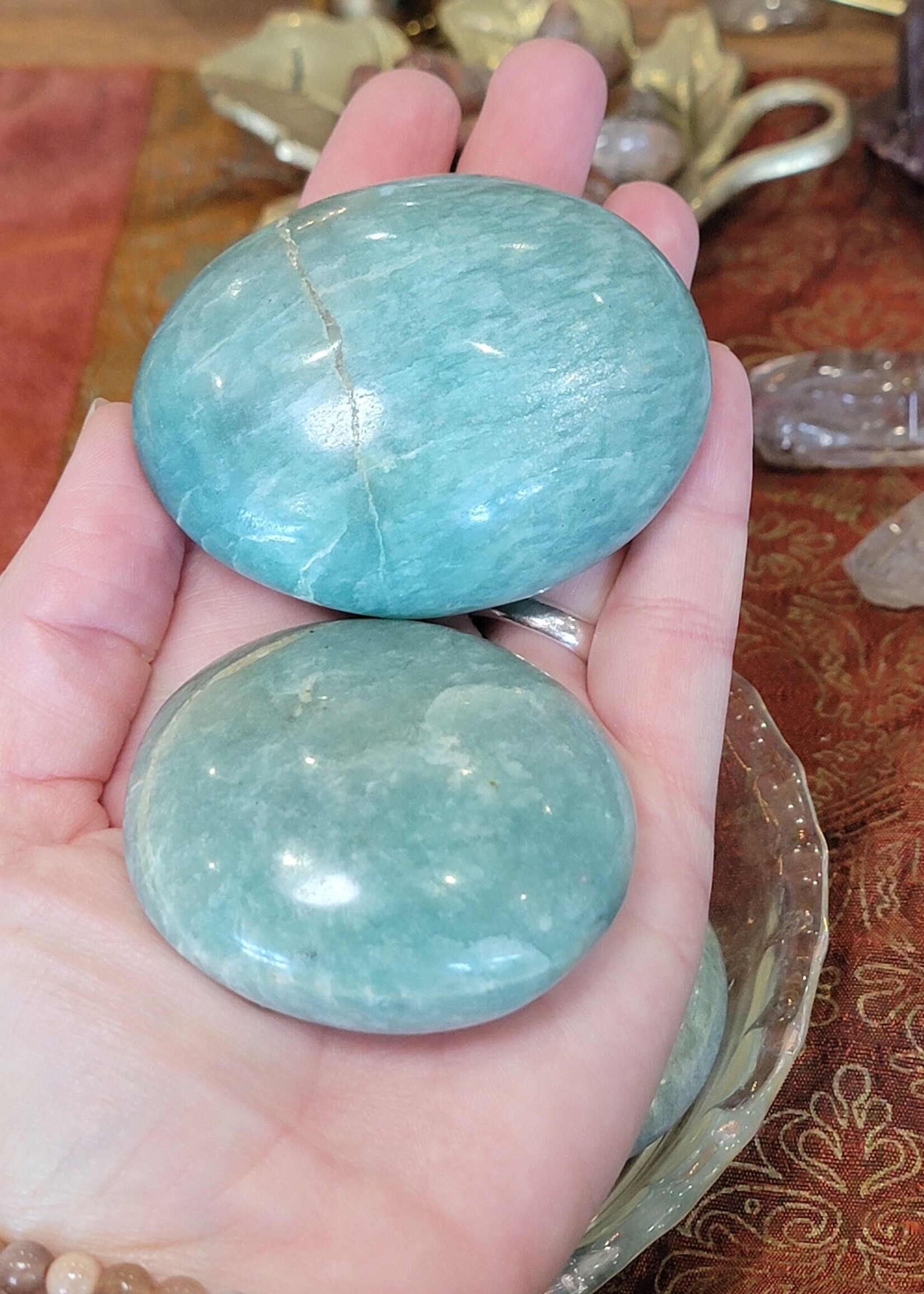 Amazonite Palm Stone