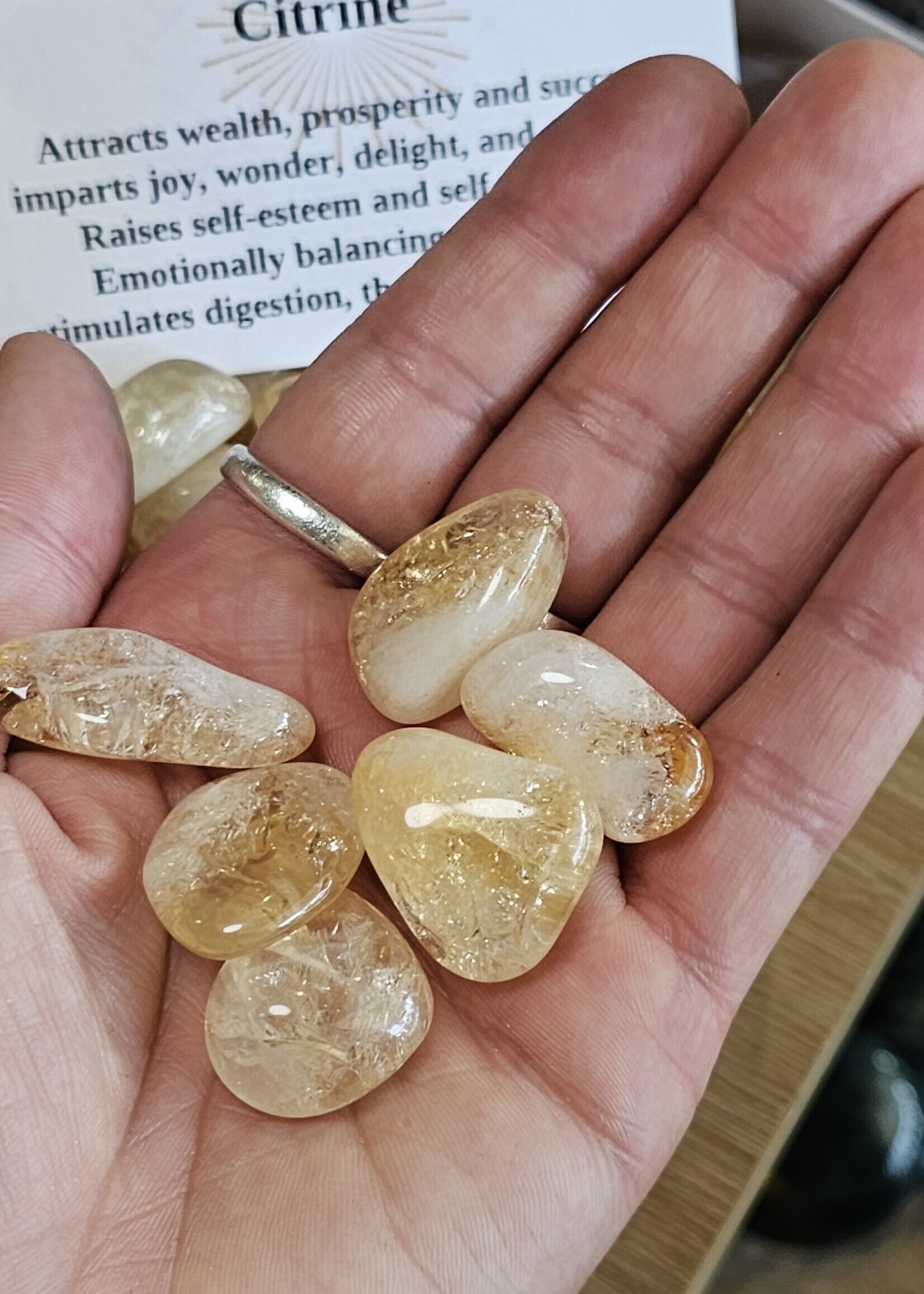 Citrine Tumbled (Heat Treated)